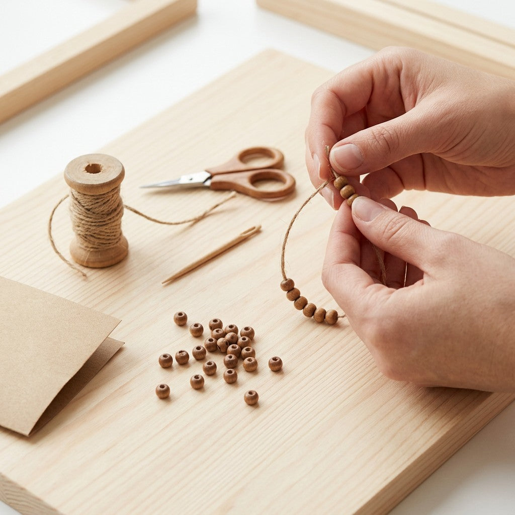 Wooden Beads 2 x 3mm 10gm PBHC IB