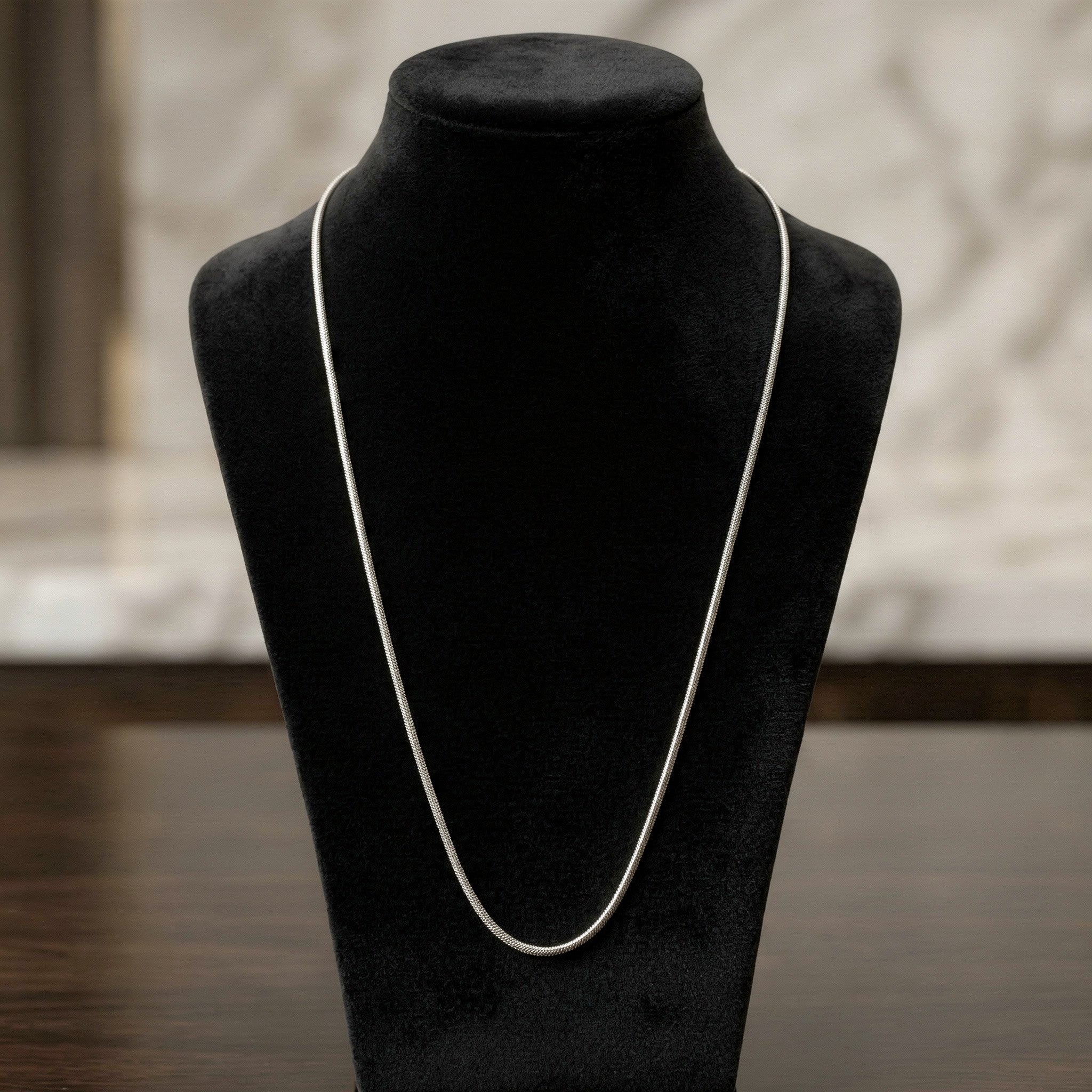 Ready-to-Wear Round Chain Steel 1mm 60cm 1pc