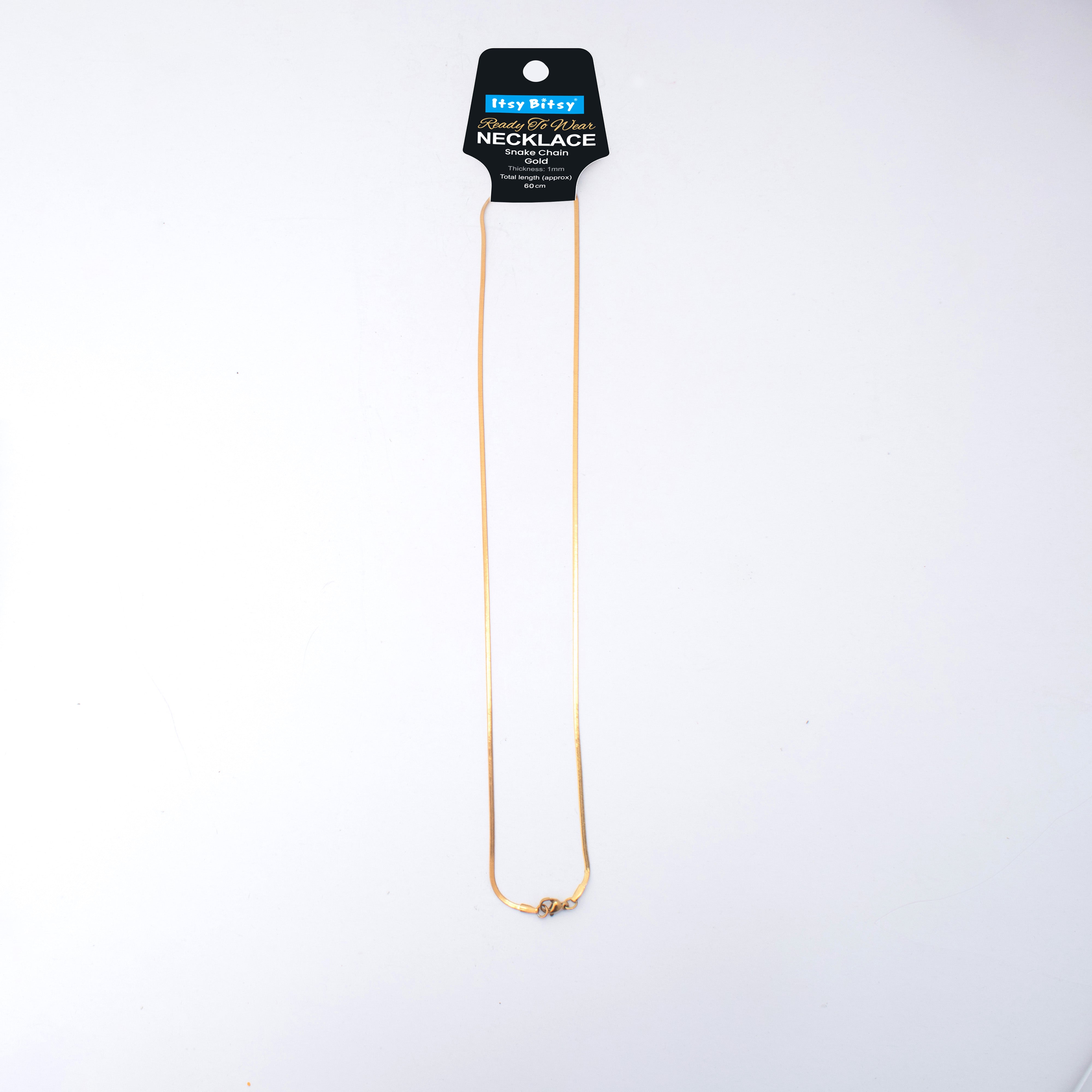 Ready-to-Wear Snake Chain Gold 60cm 1pc