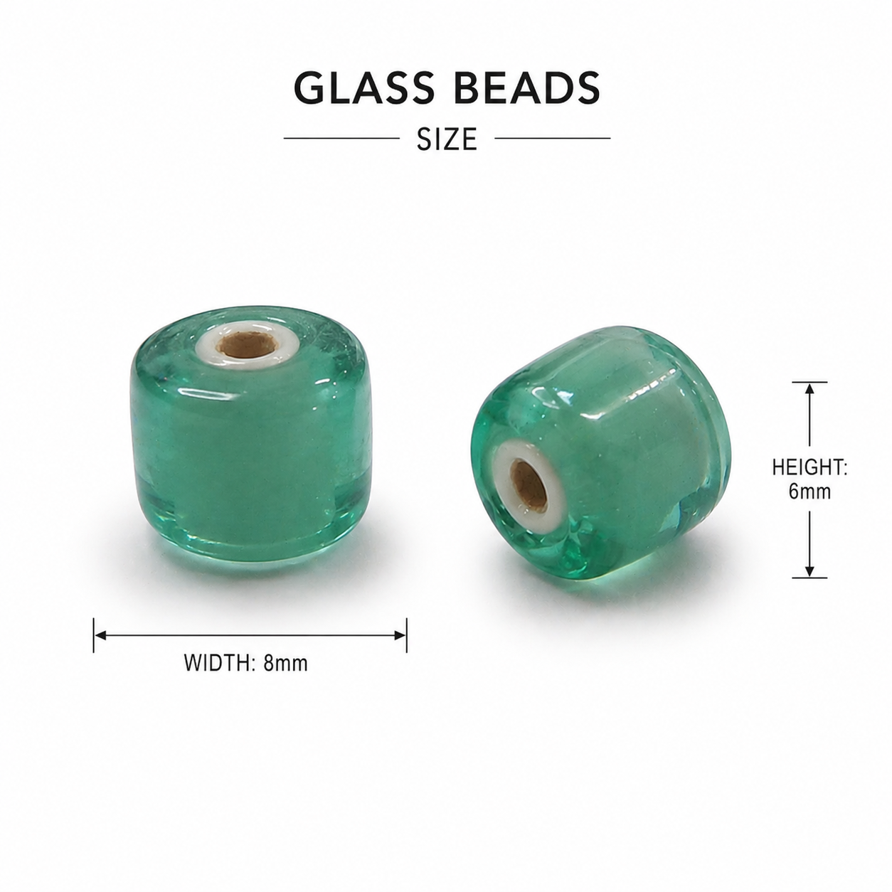 Glass Bead Round Blue 500grm
