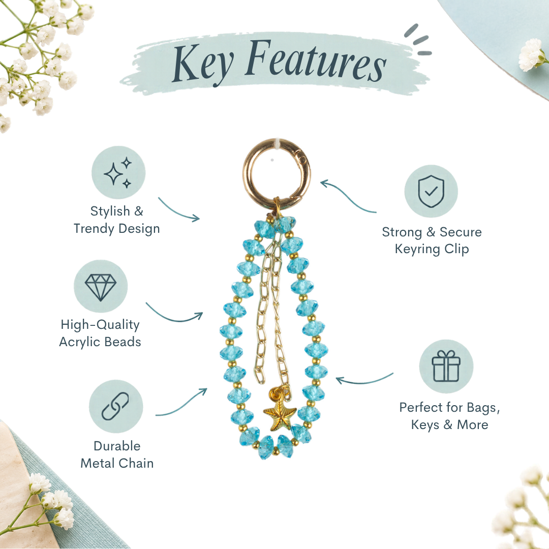 Handmade Bag Charm Twinkle Sky 1pc