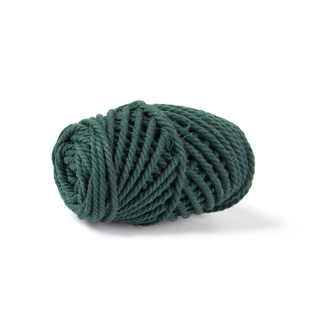 Cotton Twisted Cord Forest Green 3mm 3Ply 25Mtr Roll
