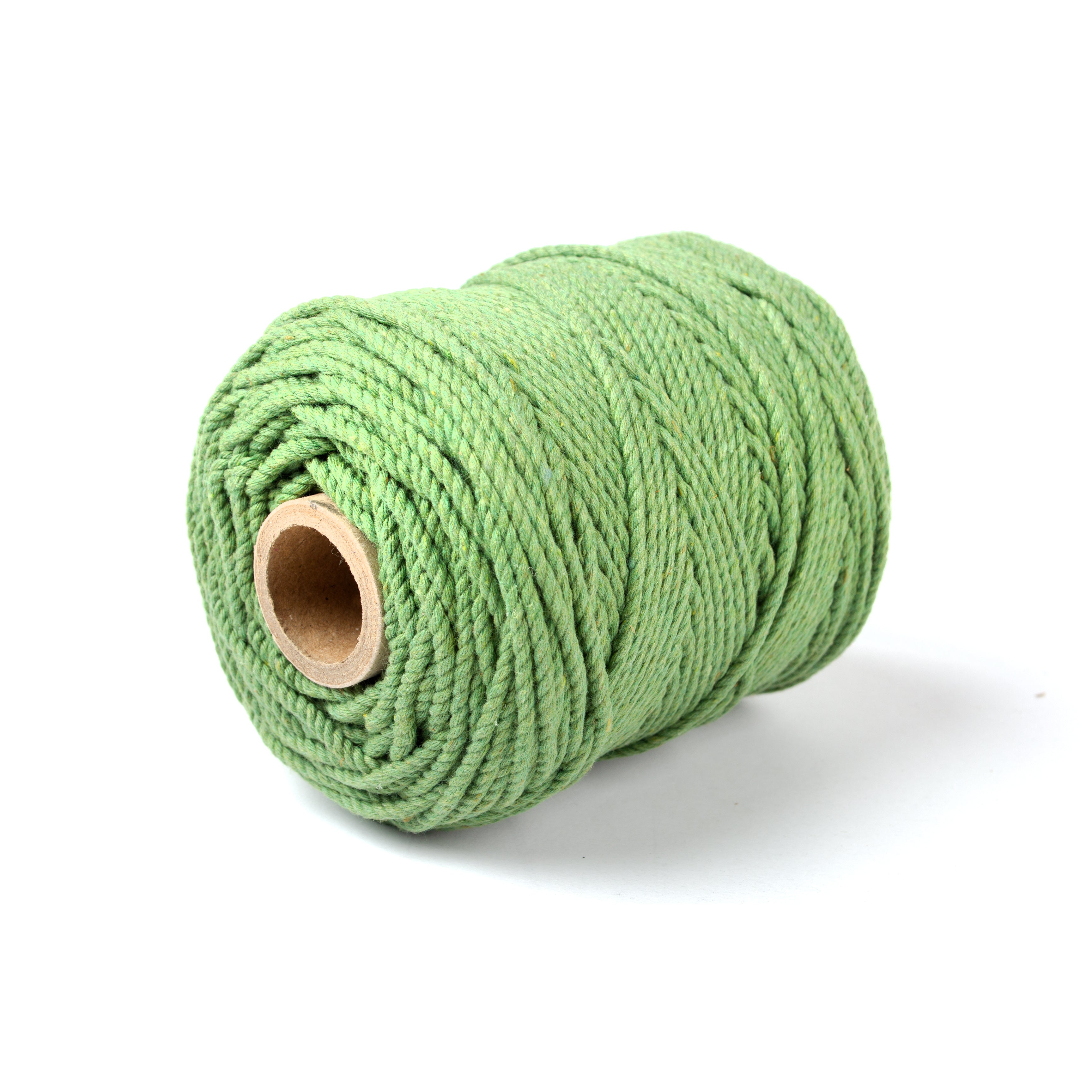 Cotton Twisted Cord Leaf Green 3mm 3 Ply 500gm Roll