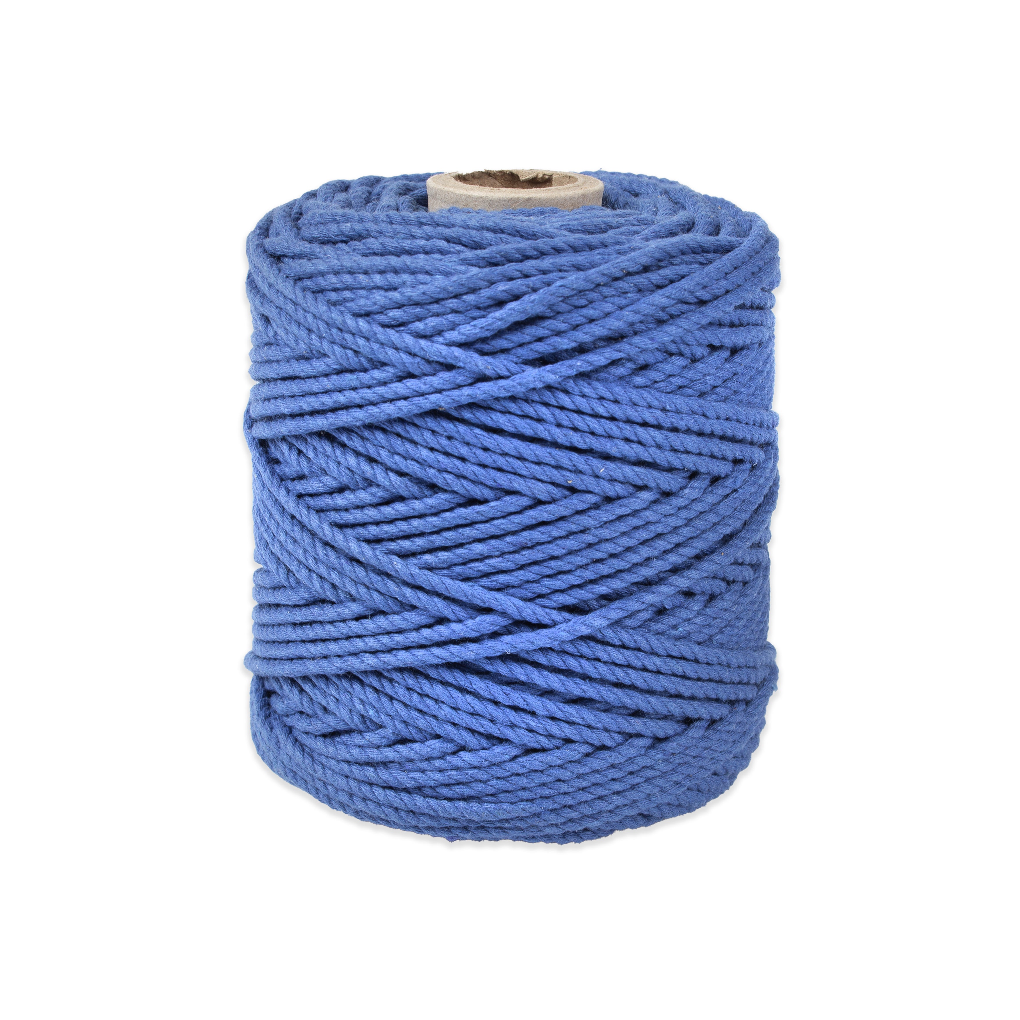Cotton Twisted Cord Royal Blue 3mm 3 Ply 500gm Roll