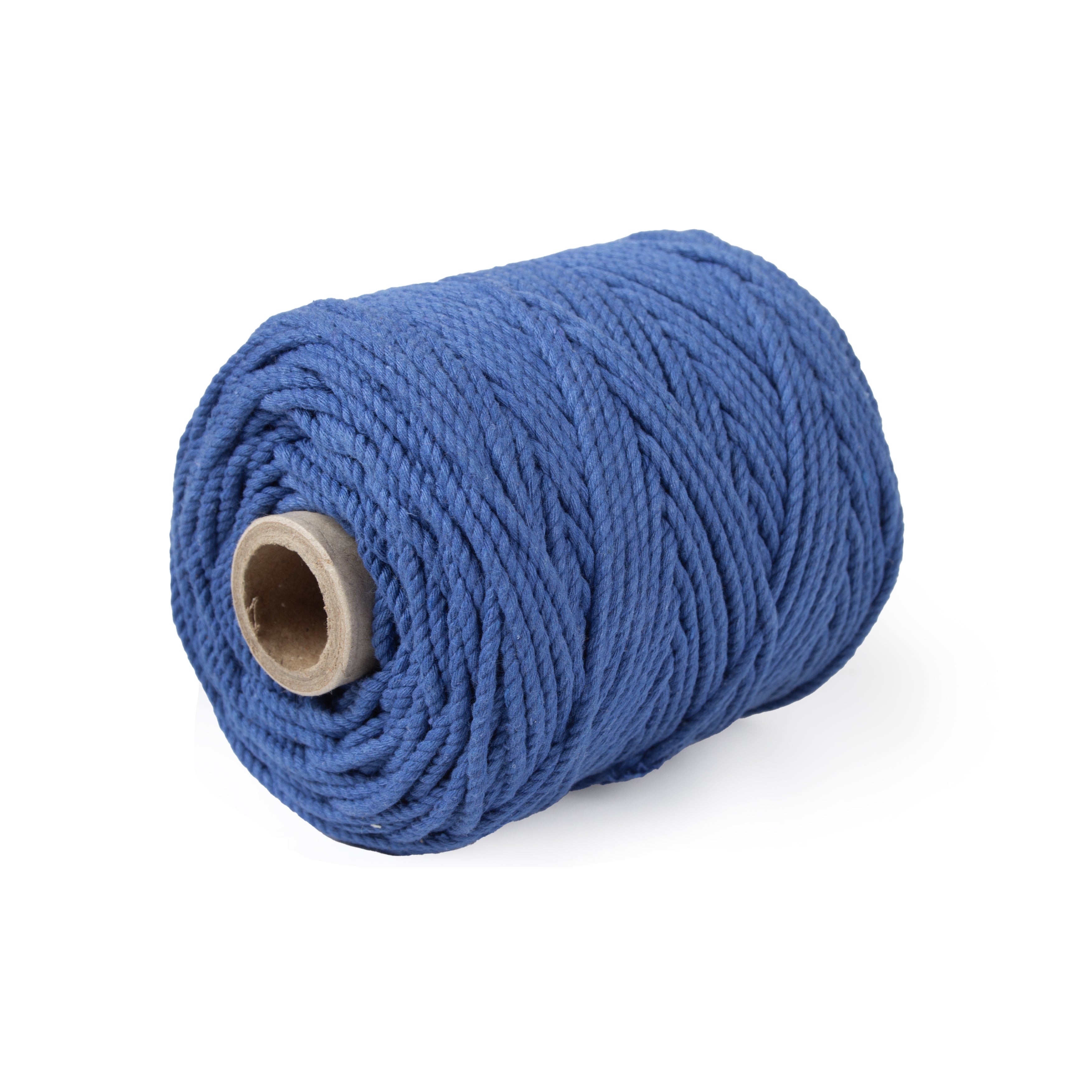 Cotton Twisted Cord Royal Blue 3mm 3 Ply 500gm Roll