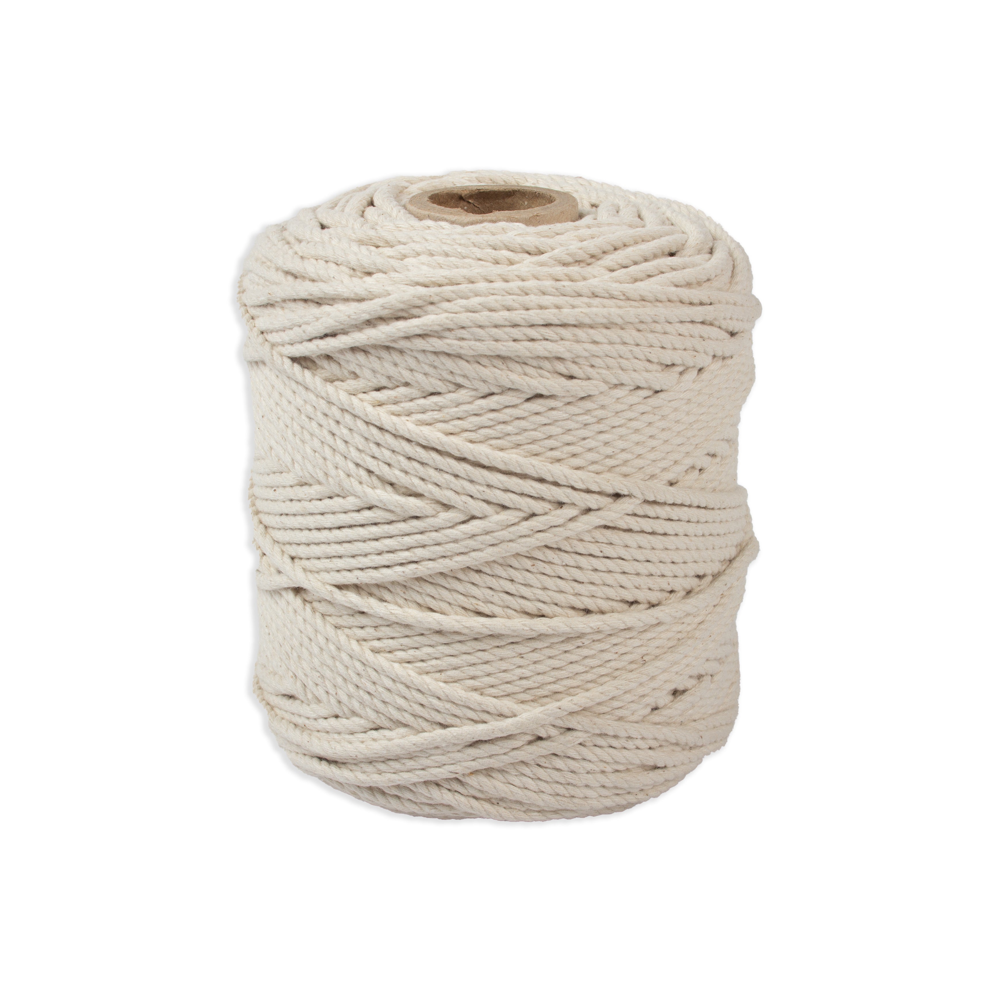 Cotton Twisted Cord Off White 3mm 3 Ply 500gm Roll