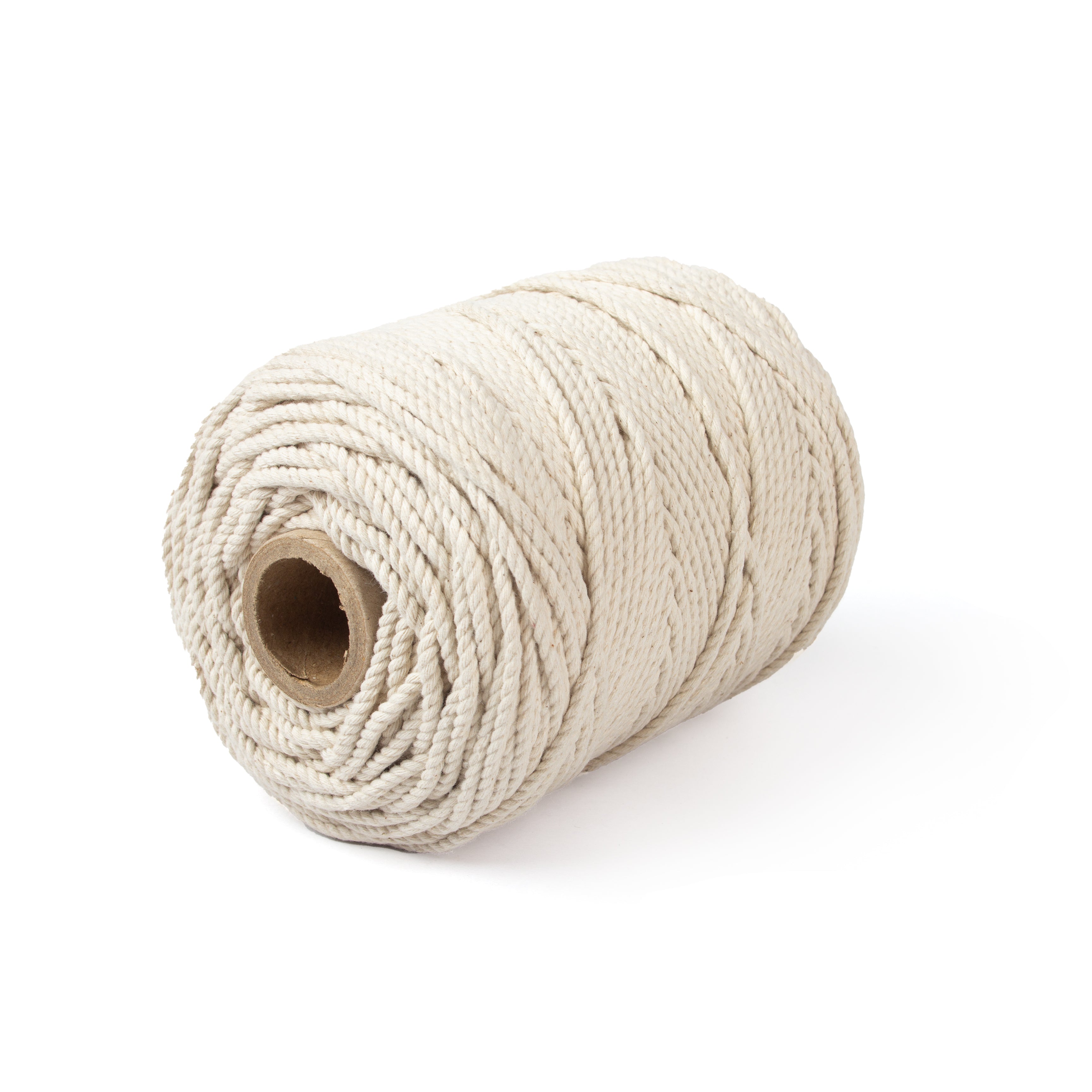 Cotton Twisted Cord Off White 3mm 3 Ply 500gm Roll