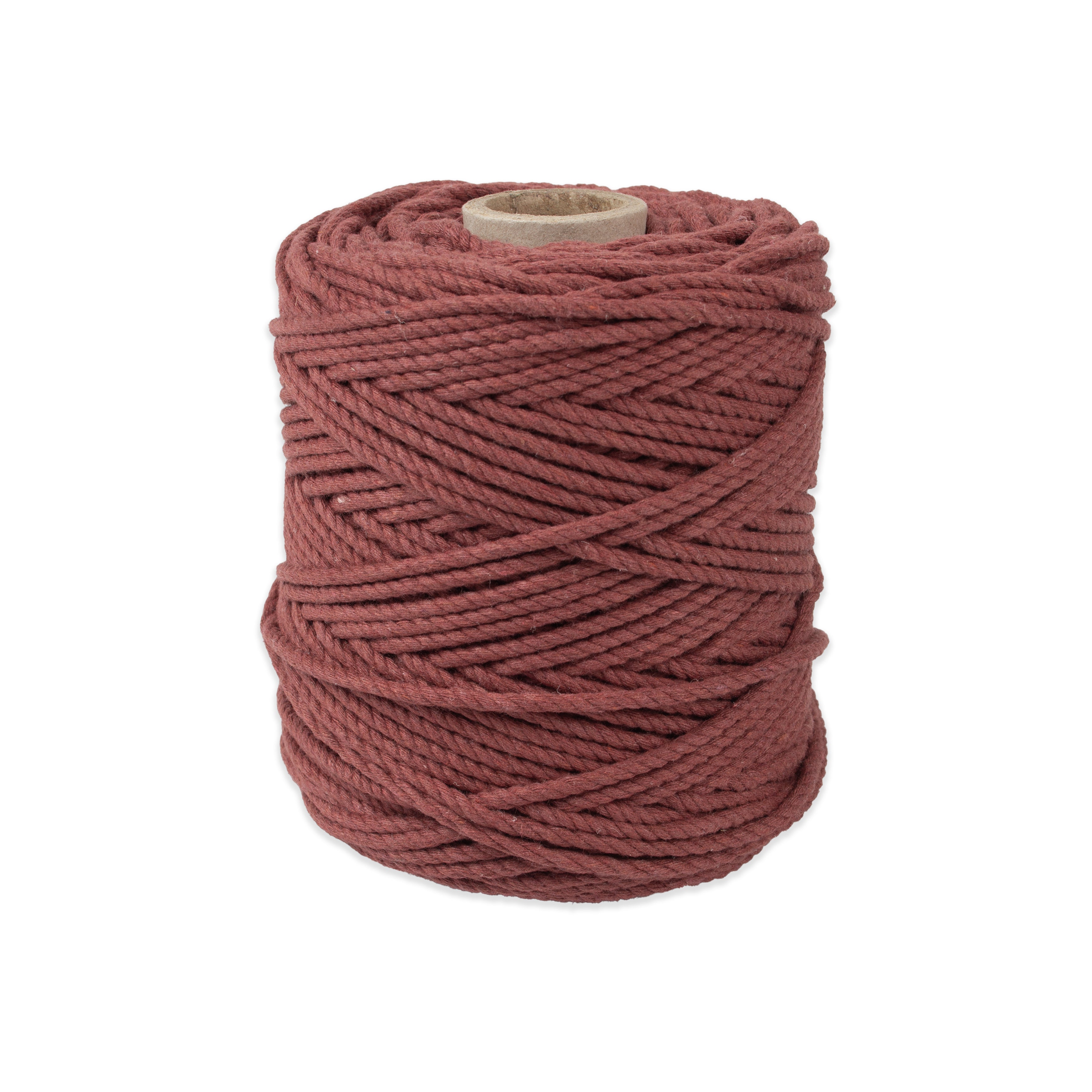 Cotton Twisted Cord Rust 3mm 3 Ply 500gm Roll