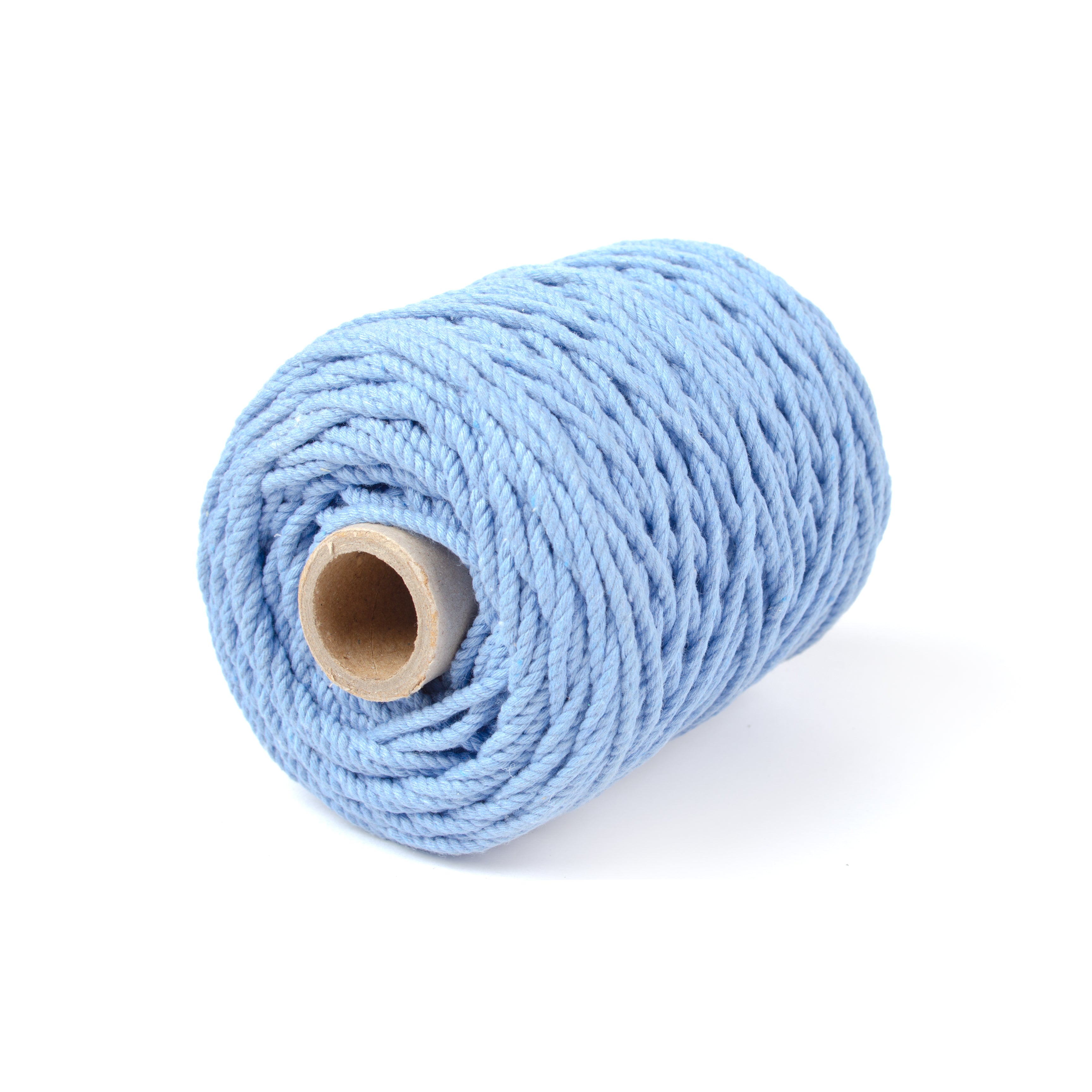Cotton Twisted Cord Sky Blue 3mm 3 Ply 500gm Roll