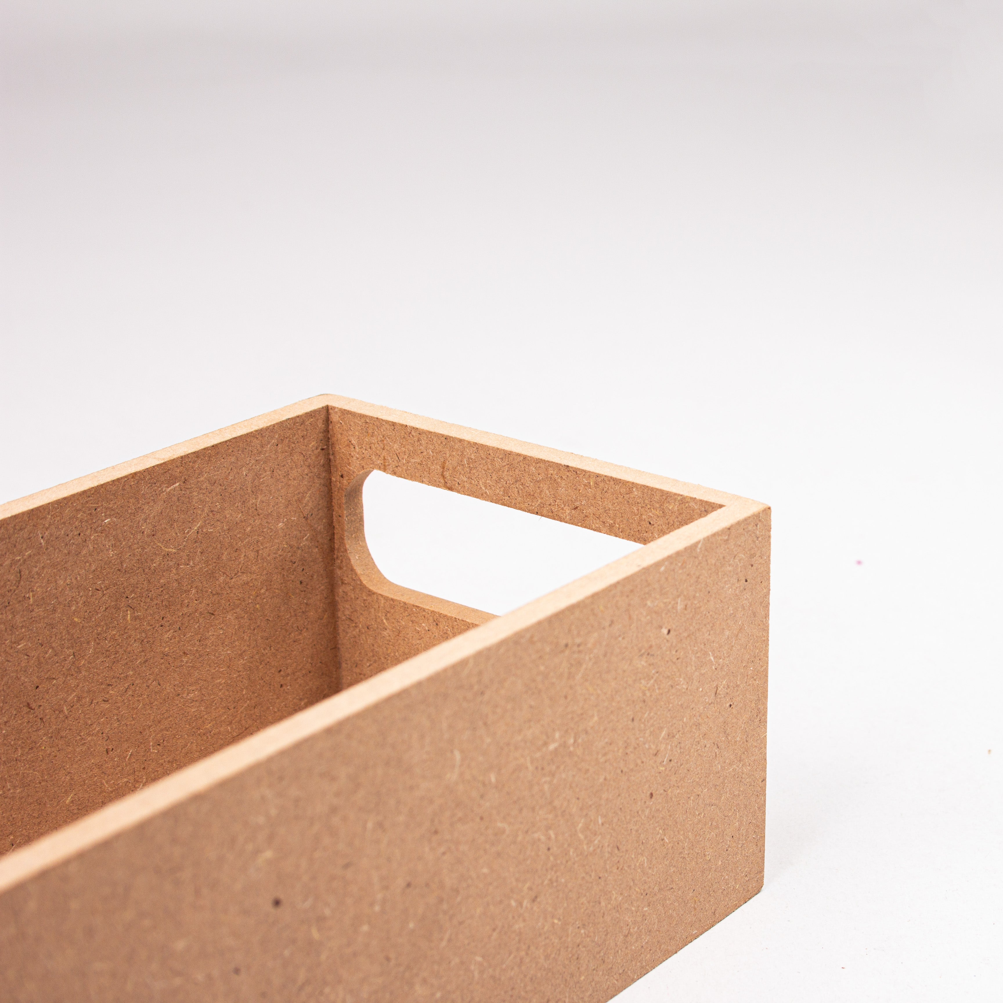 MDF Tray With Handle Rectangular Medium Approx L 9.25 X W 3.26 X H 2.67In 5Mm Thick 1 Pc