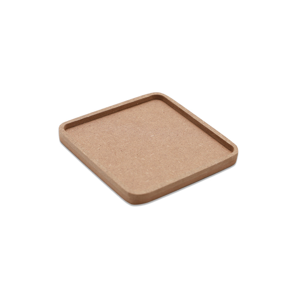 MDF Fillable Blank Square | 4inch Dia | 1pc
