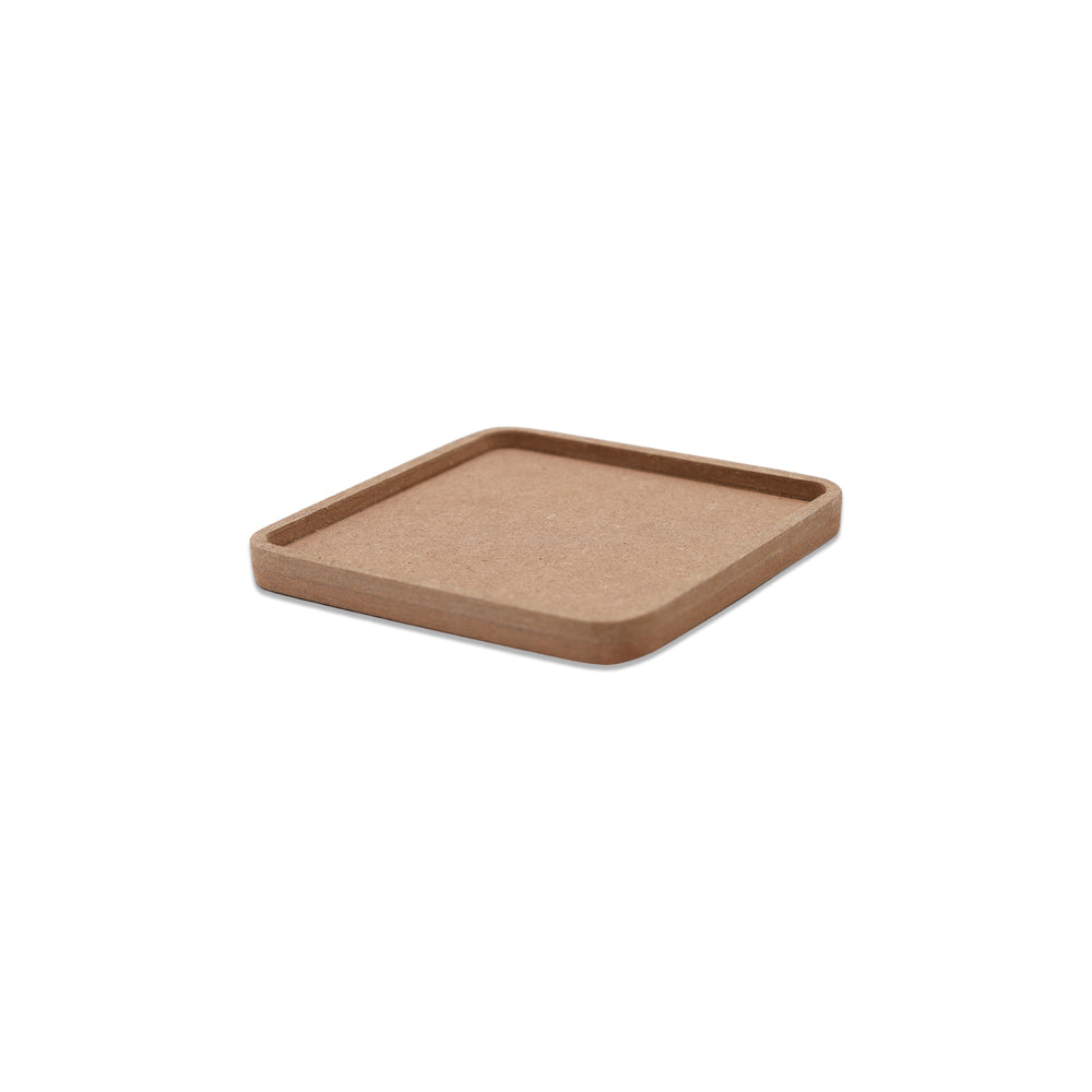 MDF Fillable Blank Square | 4inch Dia | 1pc