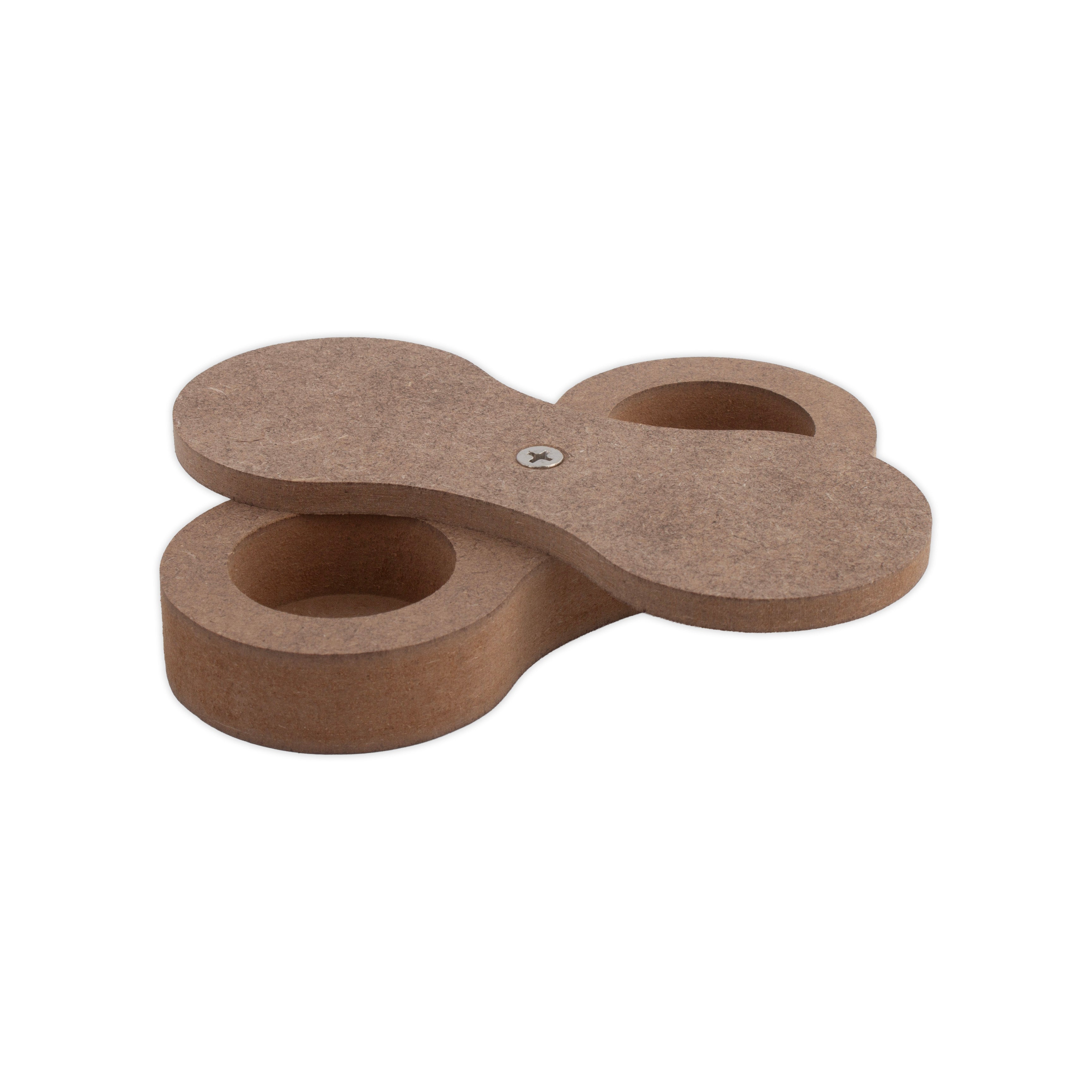 MDF Haldi Kumkum Container with Sliding Lid - Infinity 13 X 5.5 X 2.3cm 1 pc