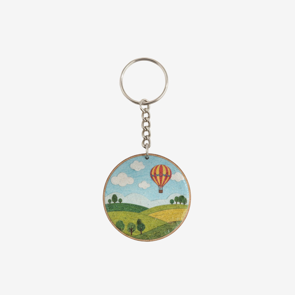 MDF Keychain Round 5cm Dia 2mm Thick 5pc