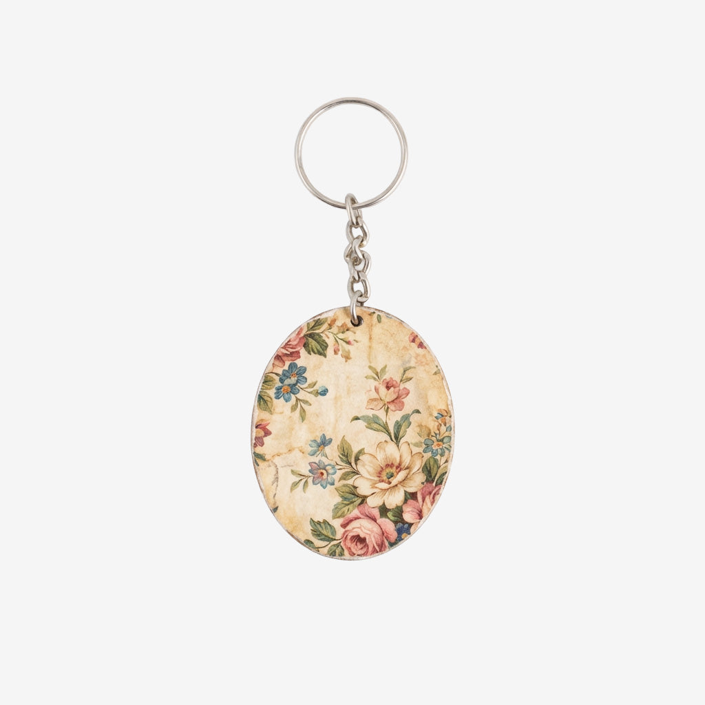 MDF Keychain Oval 5 X6.2cm 2mm Thick 5pc