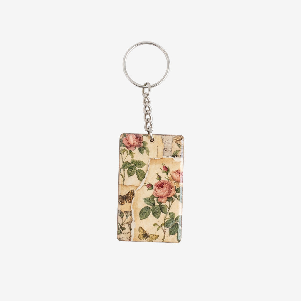 MDF Keychain Rectangle 3.7 X6.3cm 2mm Thick 5pc