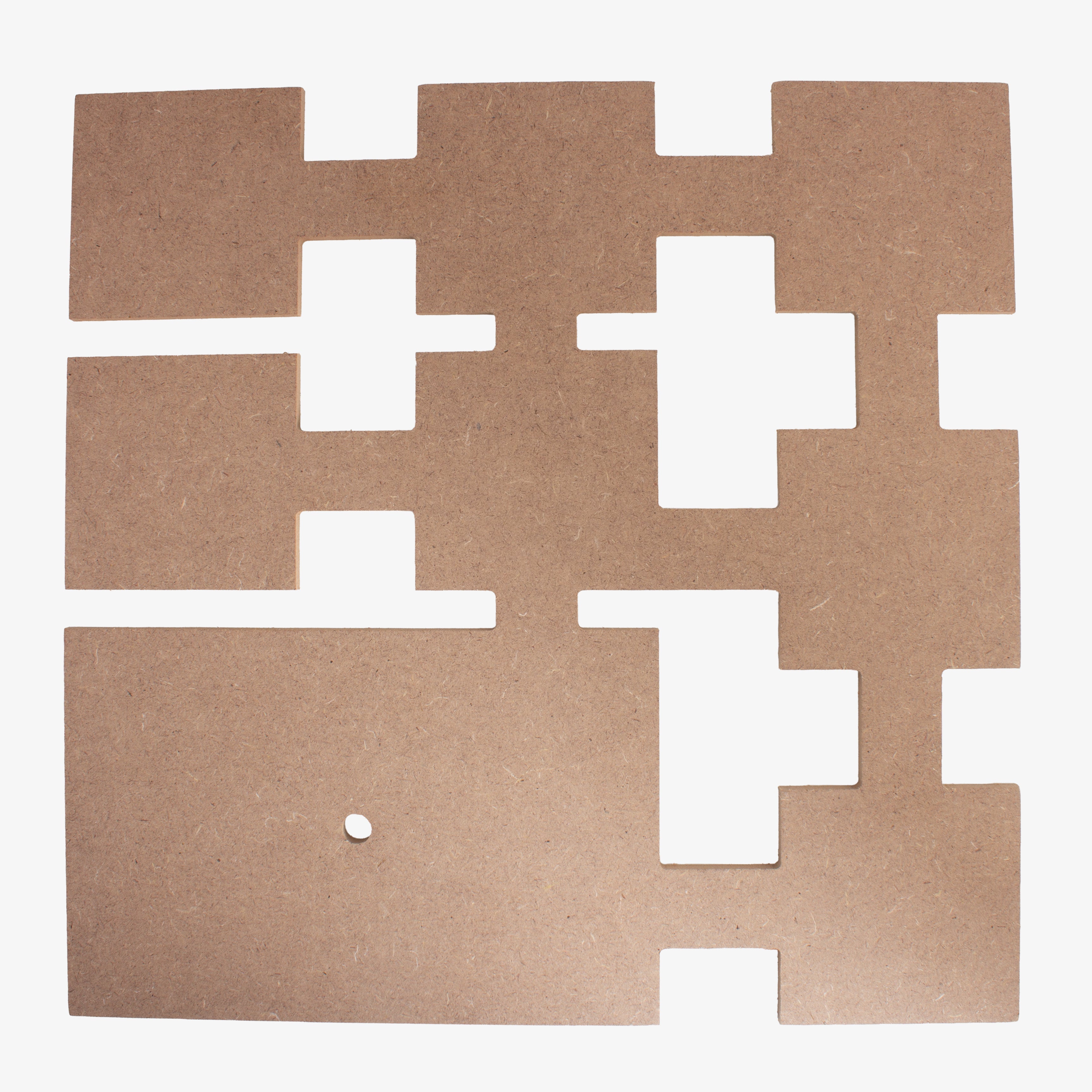MDF Clock Base Geometrical Jigsaw 12 X12inch 5.5mm Thick 1 pc