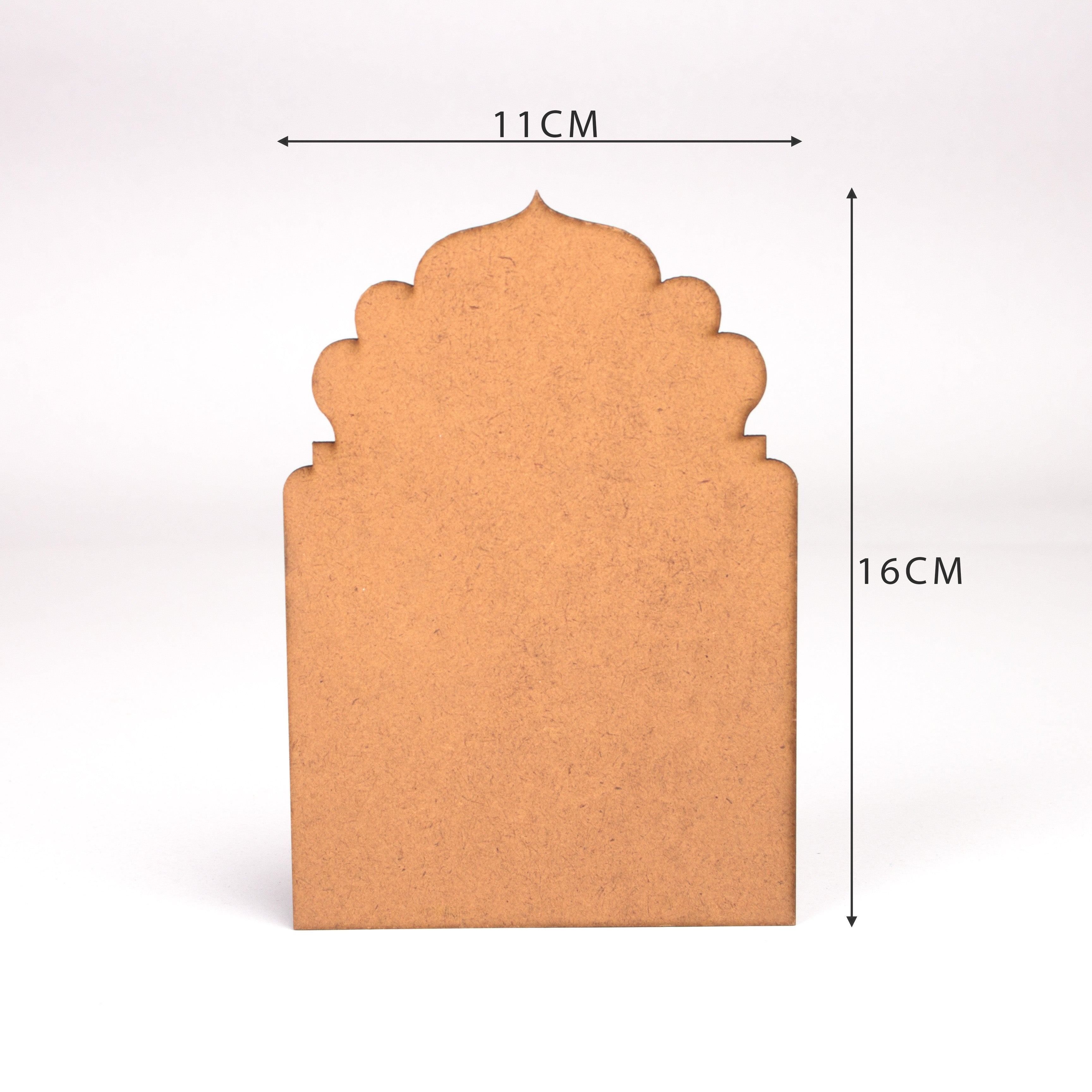 MDF Customizable MDF Base Classic Jharokha 11 x 16cm 1pc