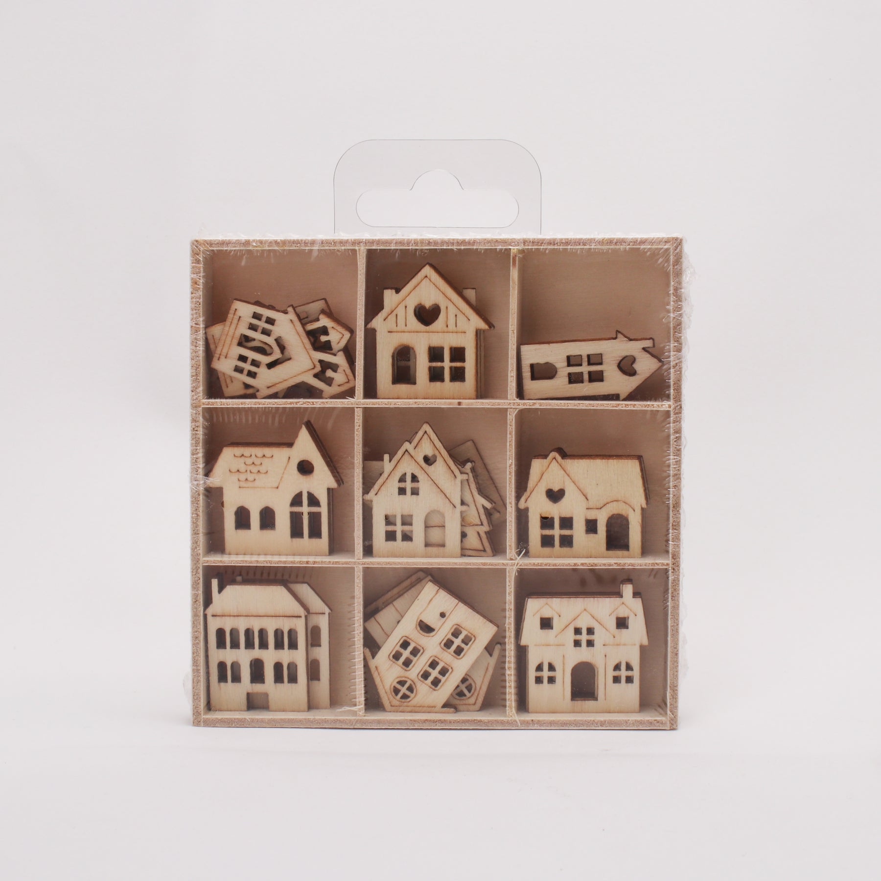 Mini House Shape Rack MDF Mini House Shapes 45pc – Itsy Bitsy