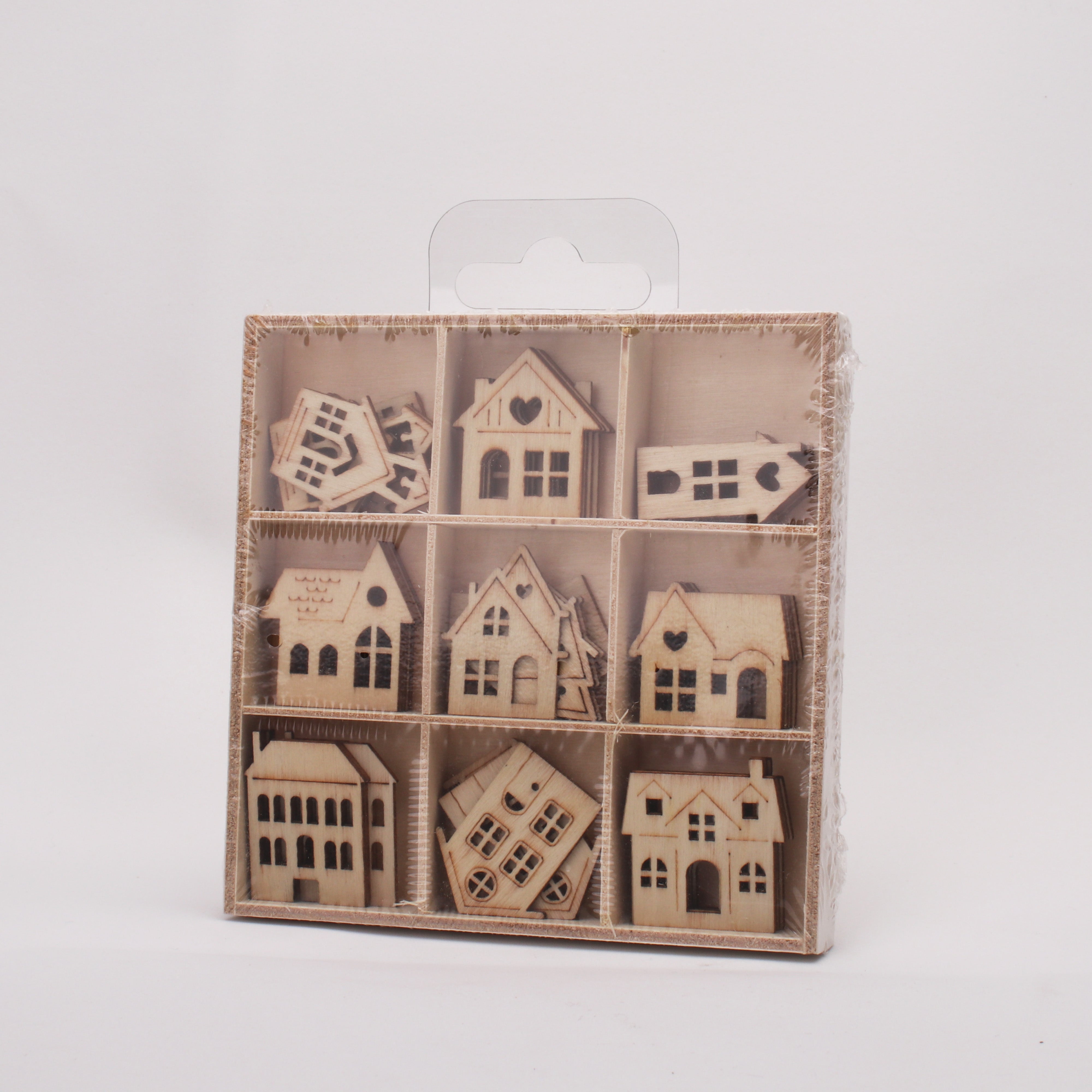 MDF Mini House Shapes 45pc