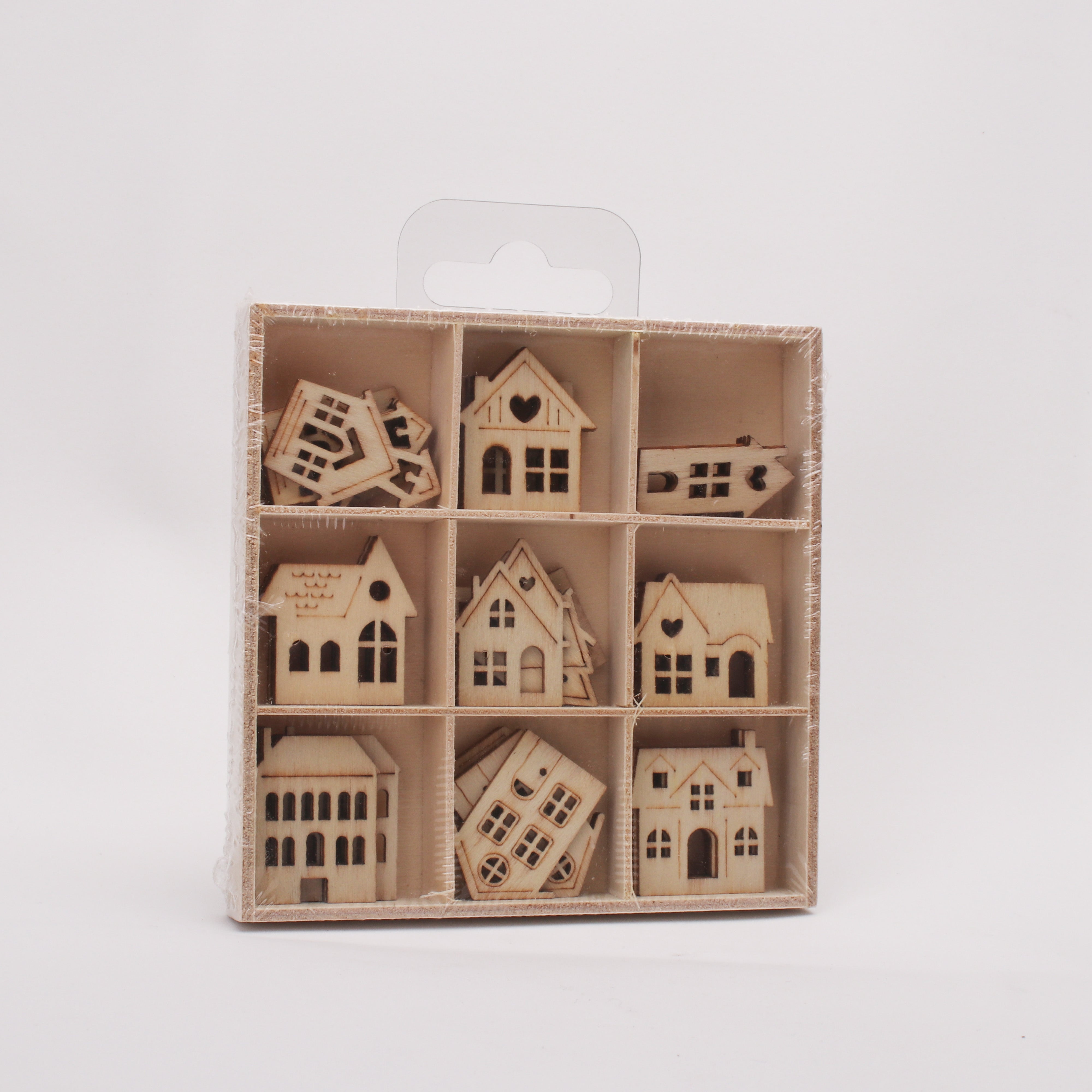 MDF Mini House Shapes 45pc