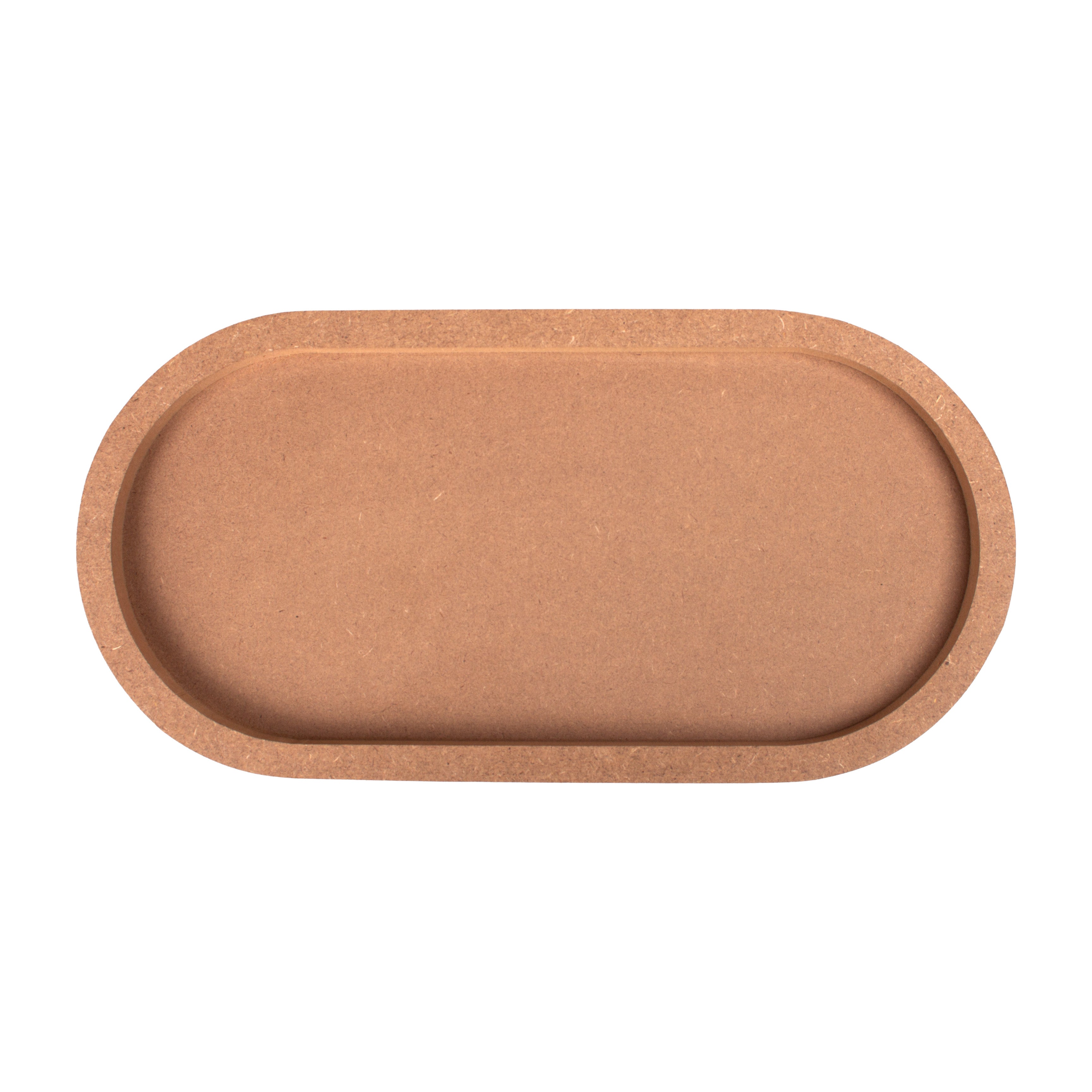 MDF Fillable Tray Oval / Oblong 10 x5inch 5.5mm Base + 11mm Depth 1 pc