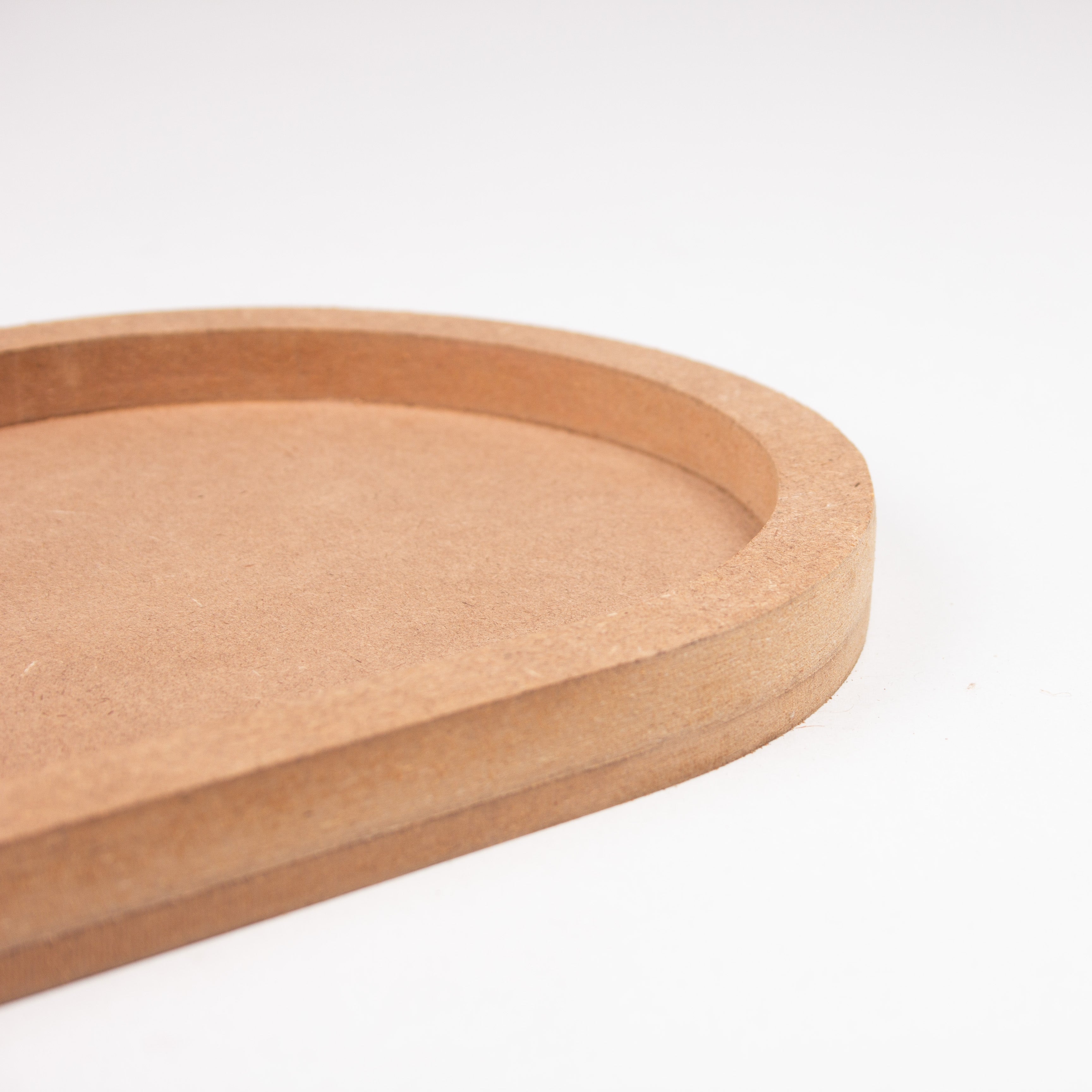MDF Fillable Tray Oval / Oblong 10 x5inch 5.5mm Base + 11mm Depth 1 pc