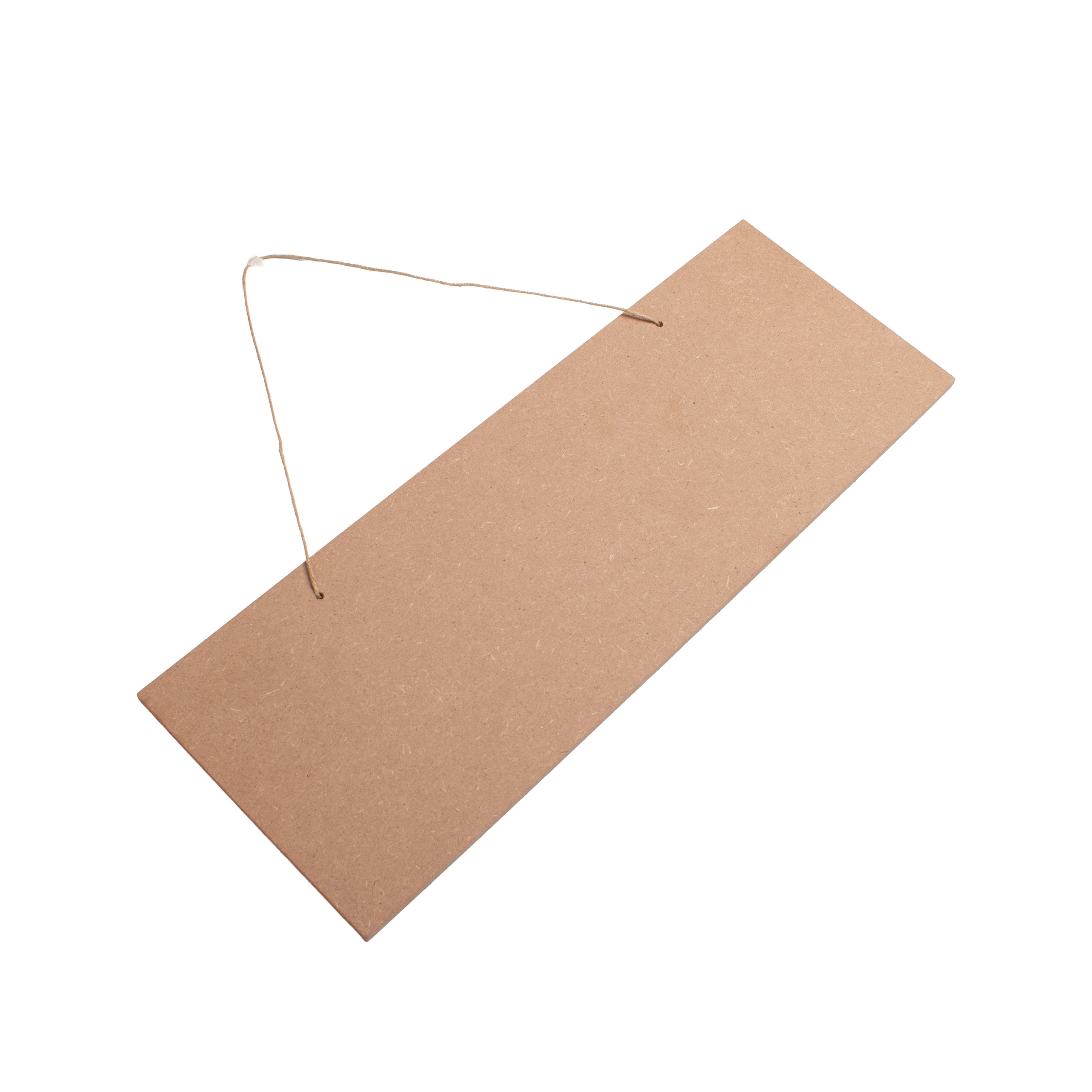 MDF Hanging Name Board With Jute Thread L18 x W5inch 5.5mm Thick 1pc
