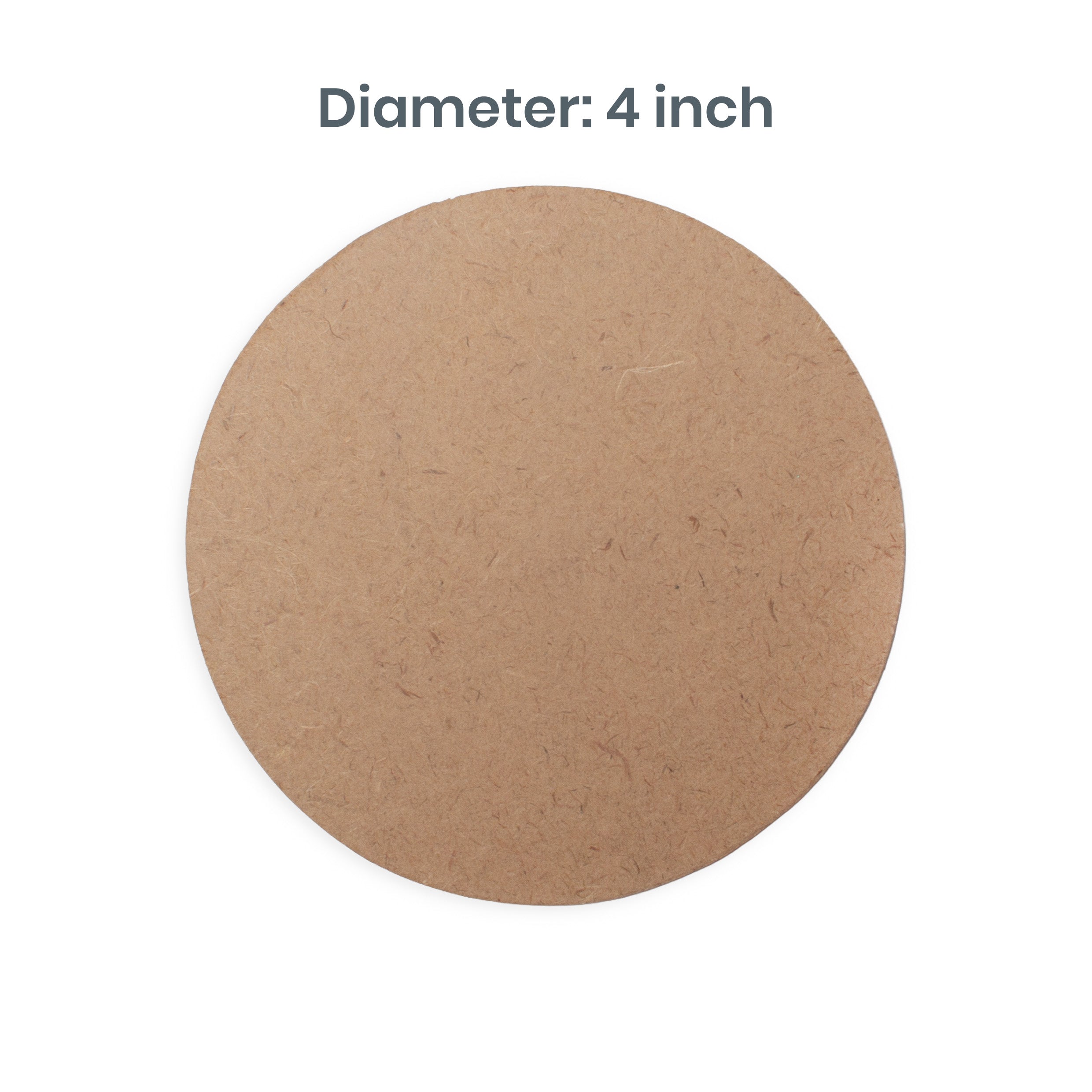 5.5mm MDF Coaster round 4 Inch 100pc