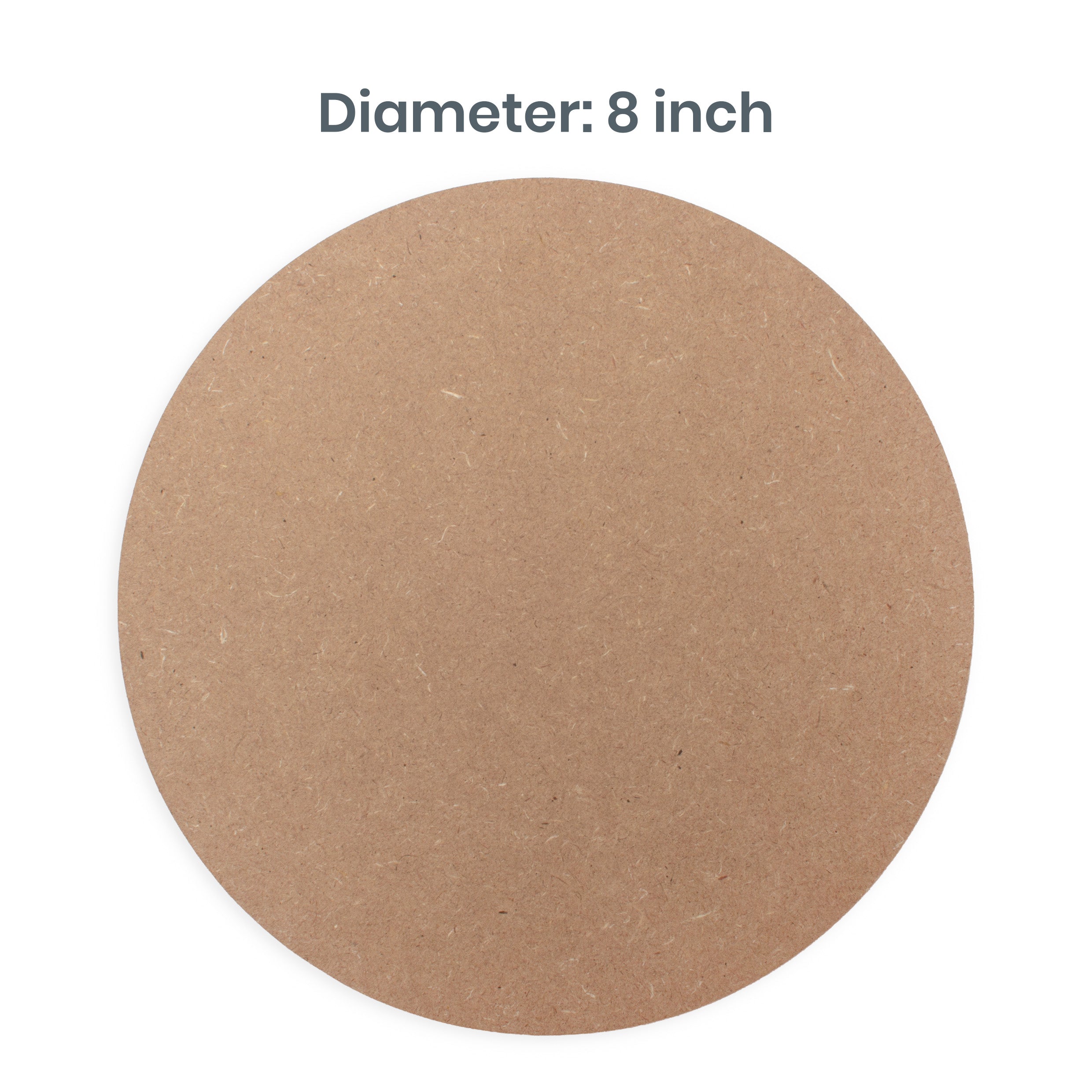5.5mm MDF Blank round 8 Inch 50pc