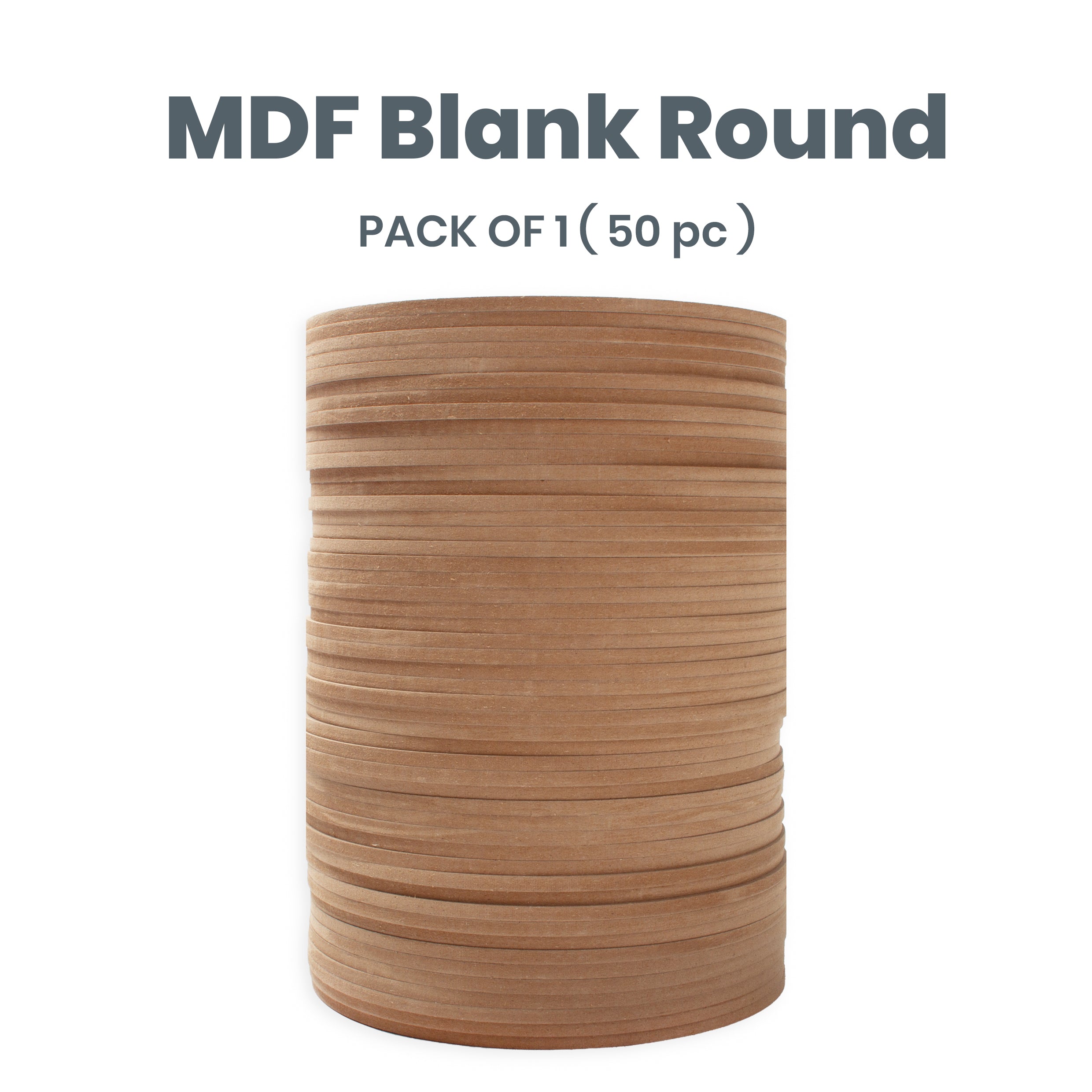 5.5mm MDF Blank round 8 Inch 50pc