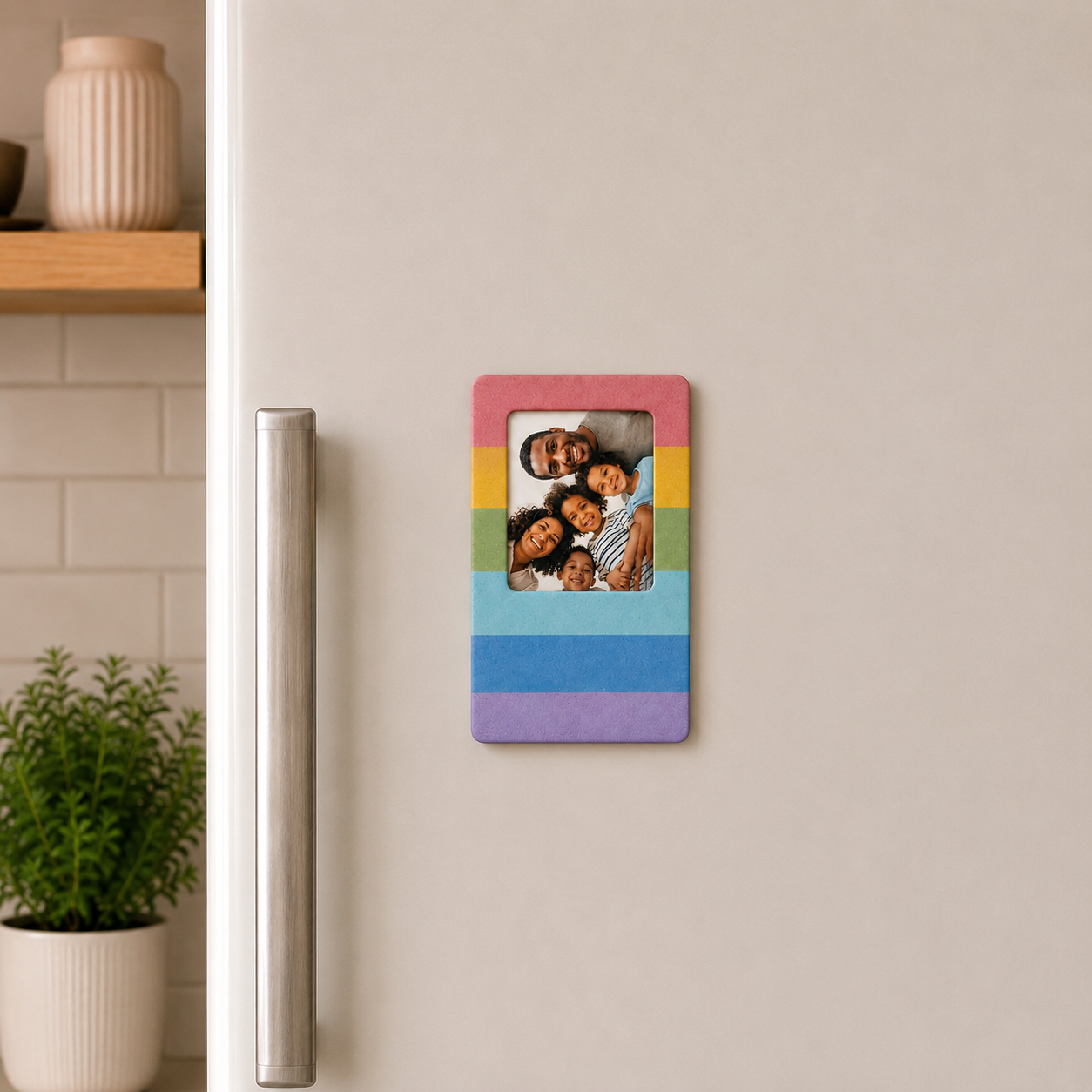 MDF Photo Frame With Magnet Rectangle 2.75 X 4inch 1pc