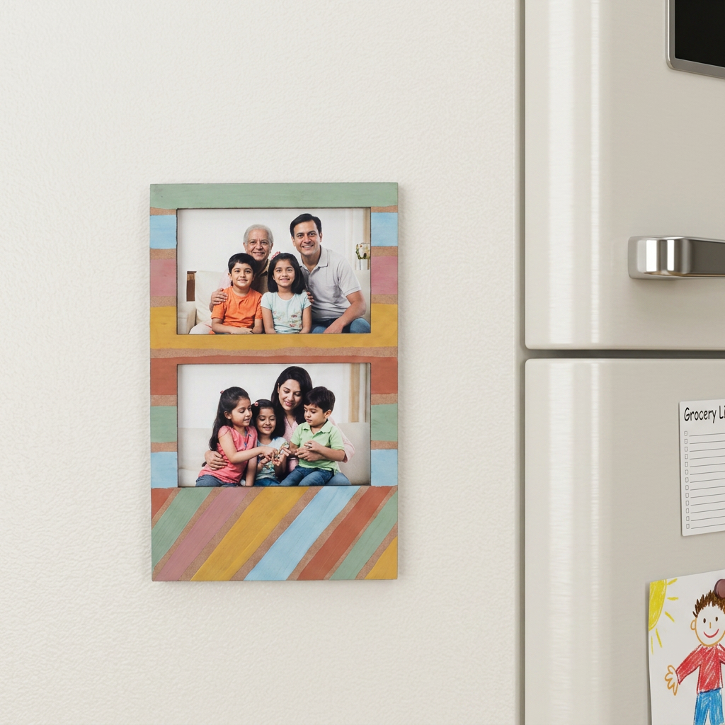 MDF Photo Frame With Magnet 2-in-1 Rectangle 3.6 X 5.7inch 1pc