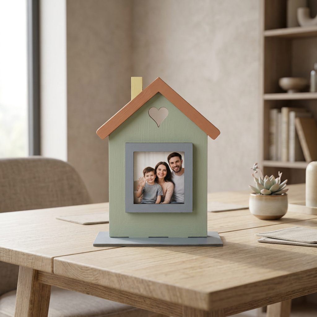 MDF Photo Frame Table Decor House 5.9 X 4.5inch 1pc