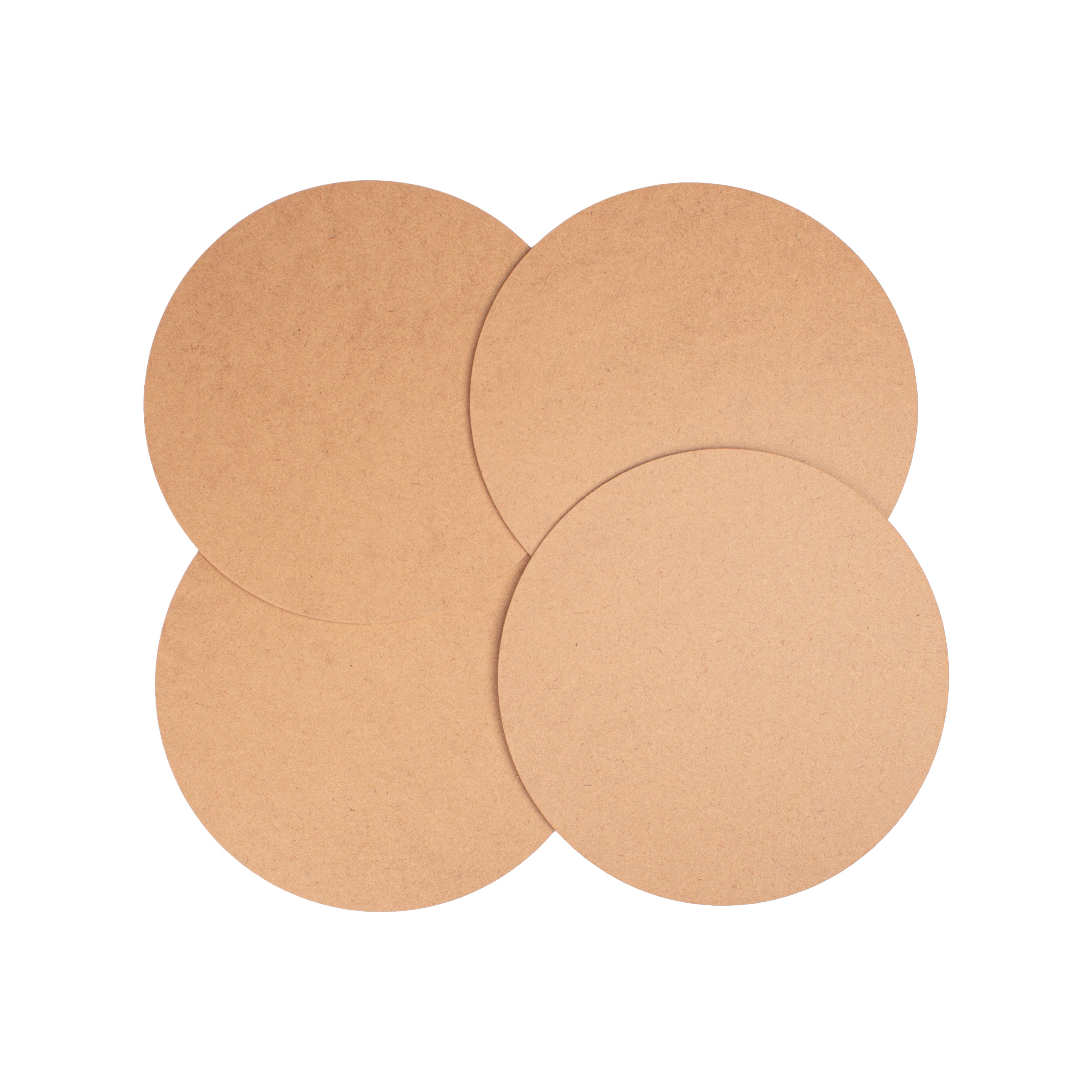 MDF Round 8inch Dia 2mm Thick 4pc