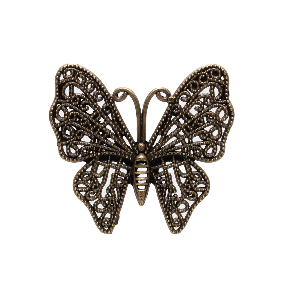 Metal Charms Ornate Butterfly 1Pc Pbci Ib