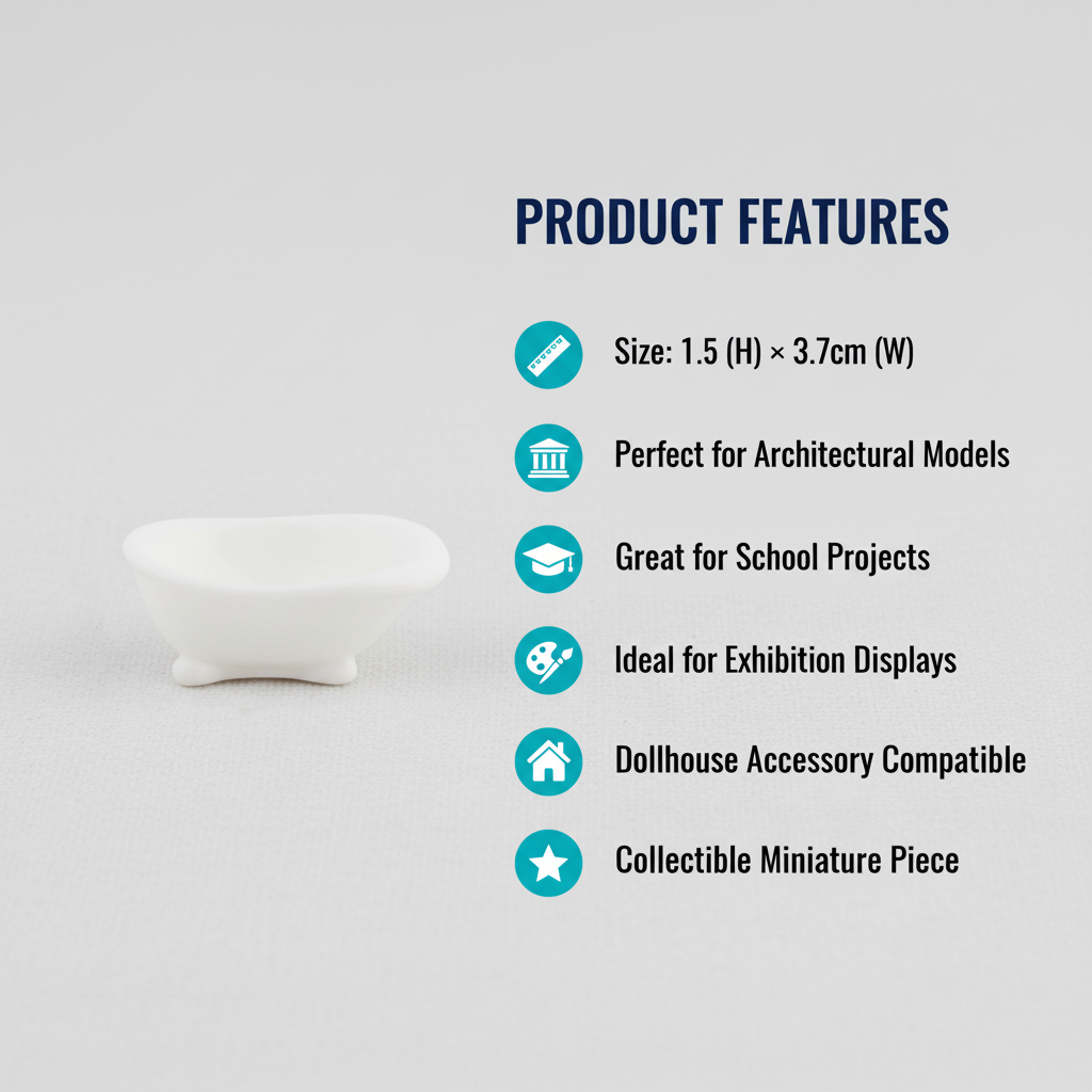 Miniature Bath Tub 1pc