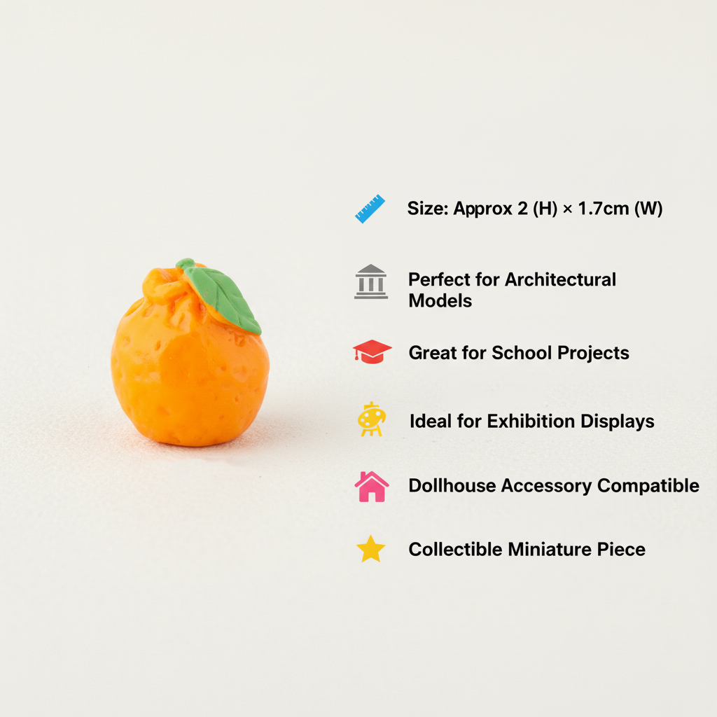 Miniature Orange 1pc