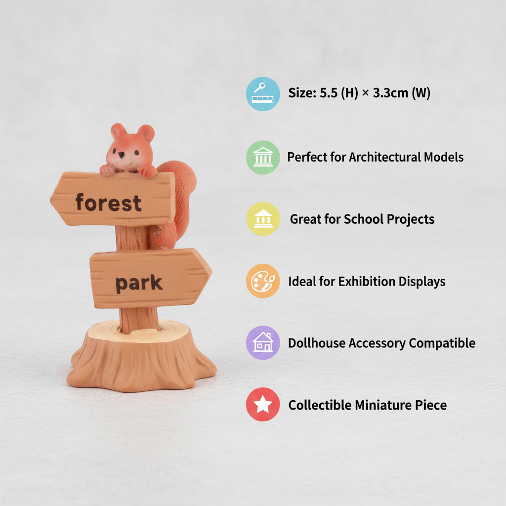 Miniature Forest Sign Board 1pc