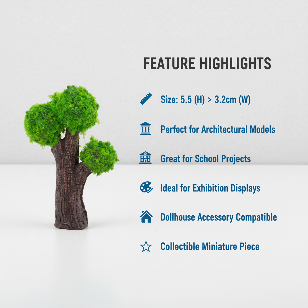 Miniature Tree with 3 Branches 1pc