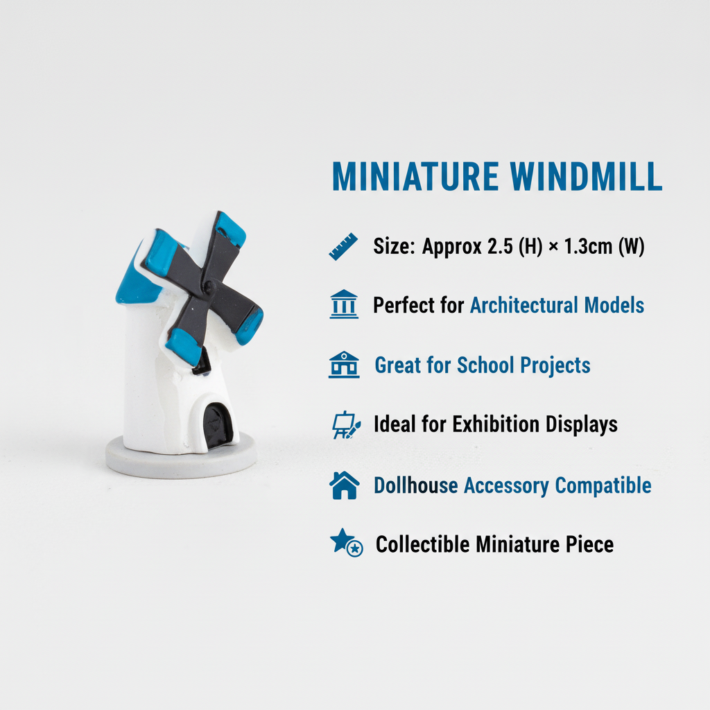 Miniature Windmill House 1pc
