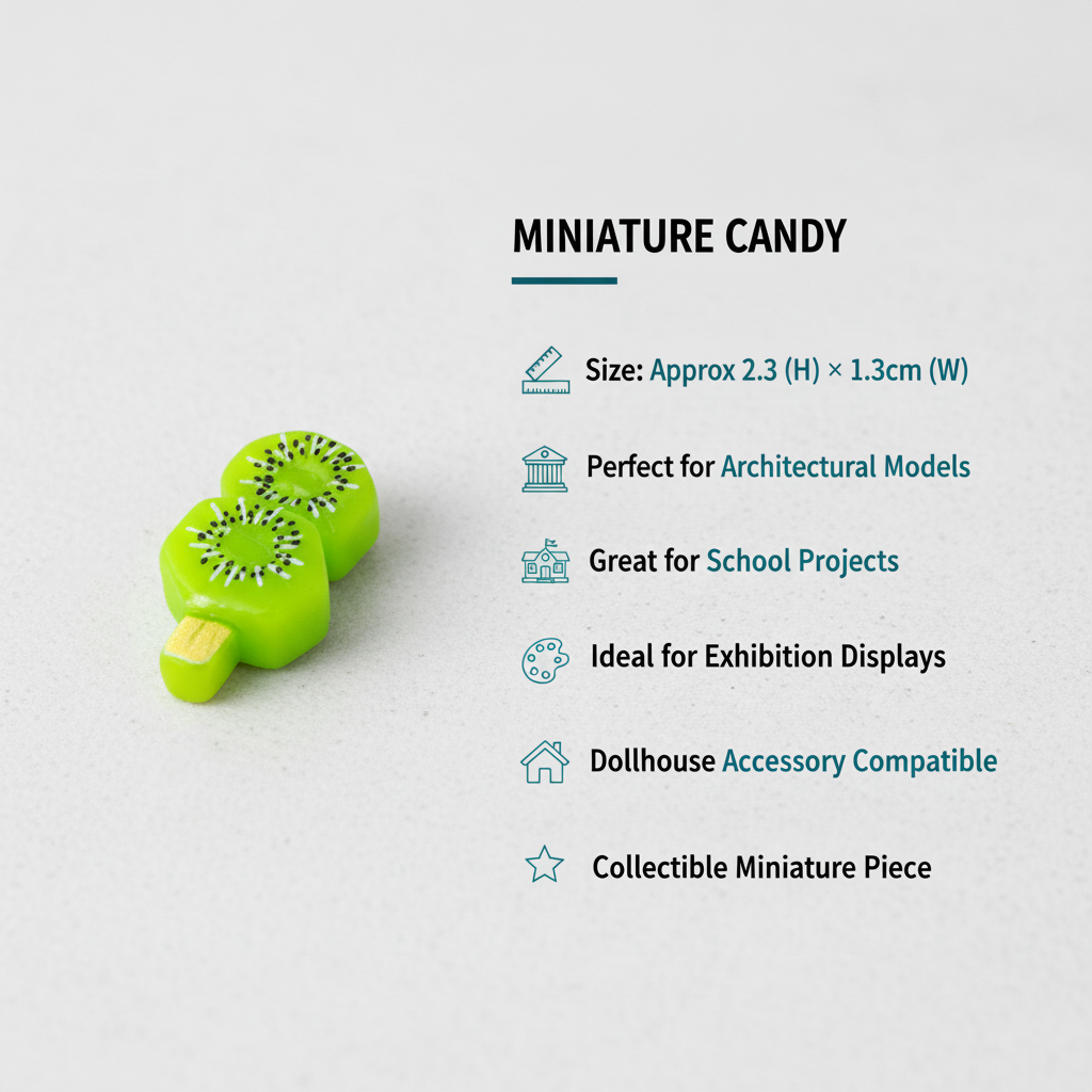 Miniature Resin Kiwi Candy 1pc