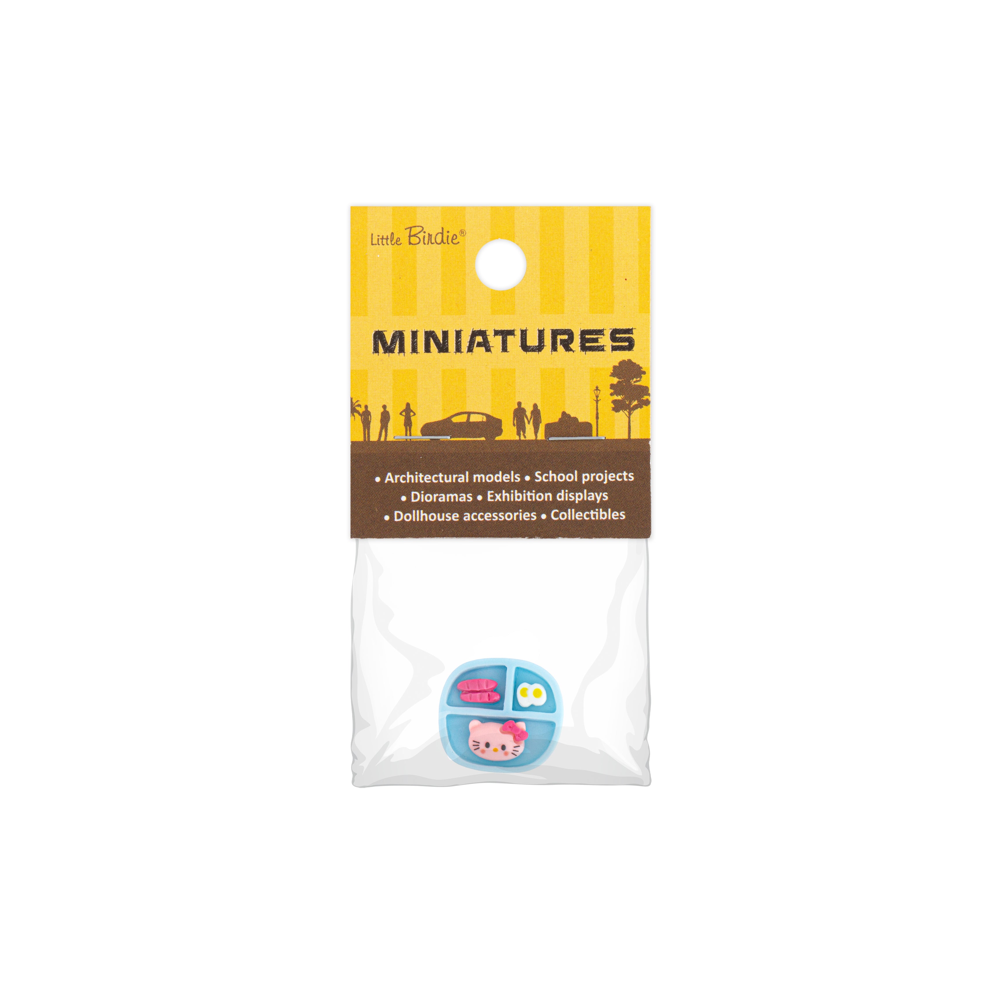 Resin Miniature Dinner Plate 1pc