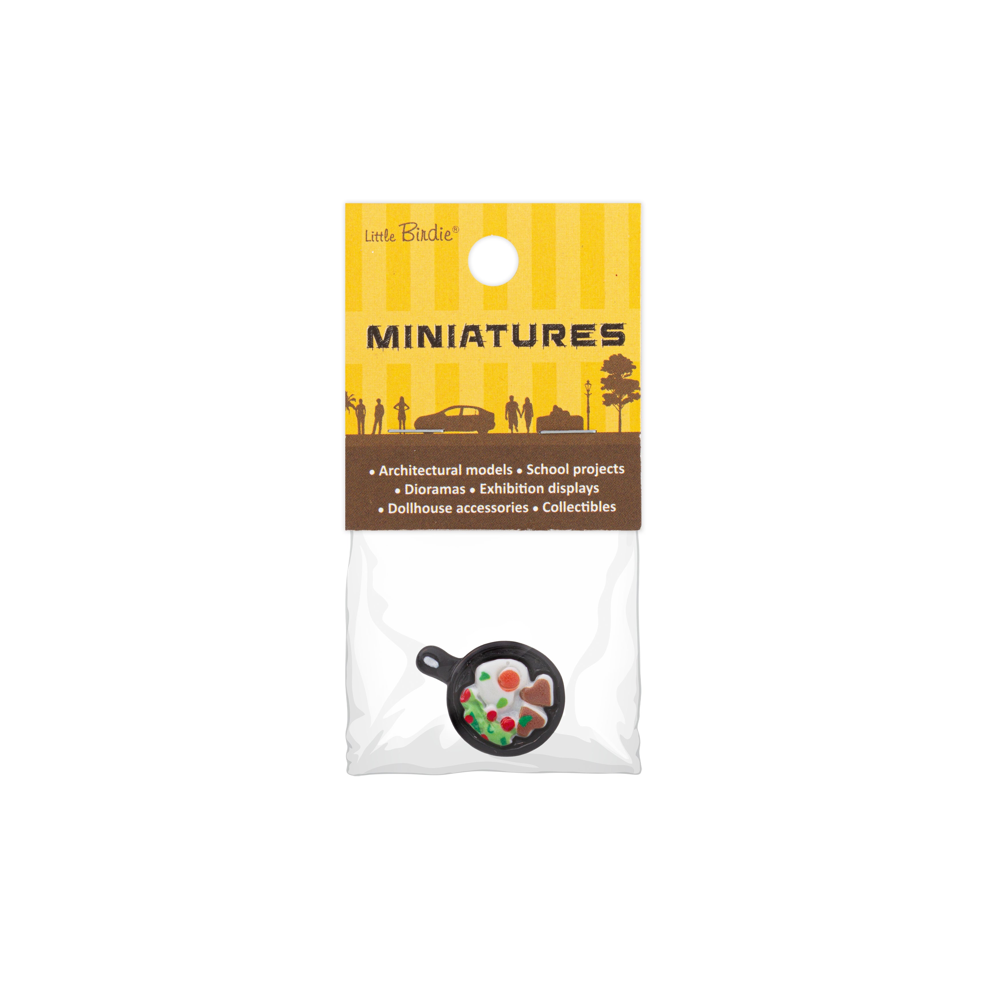 Resin Miniature Frying Pan 1pc