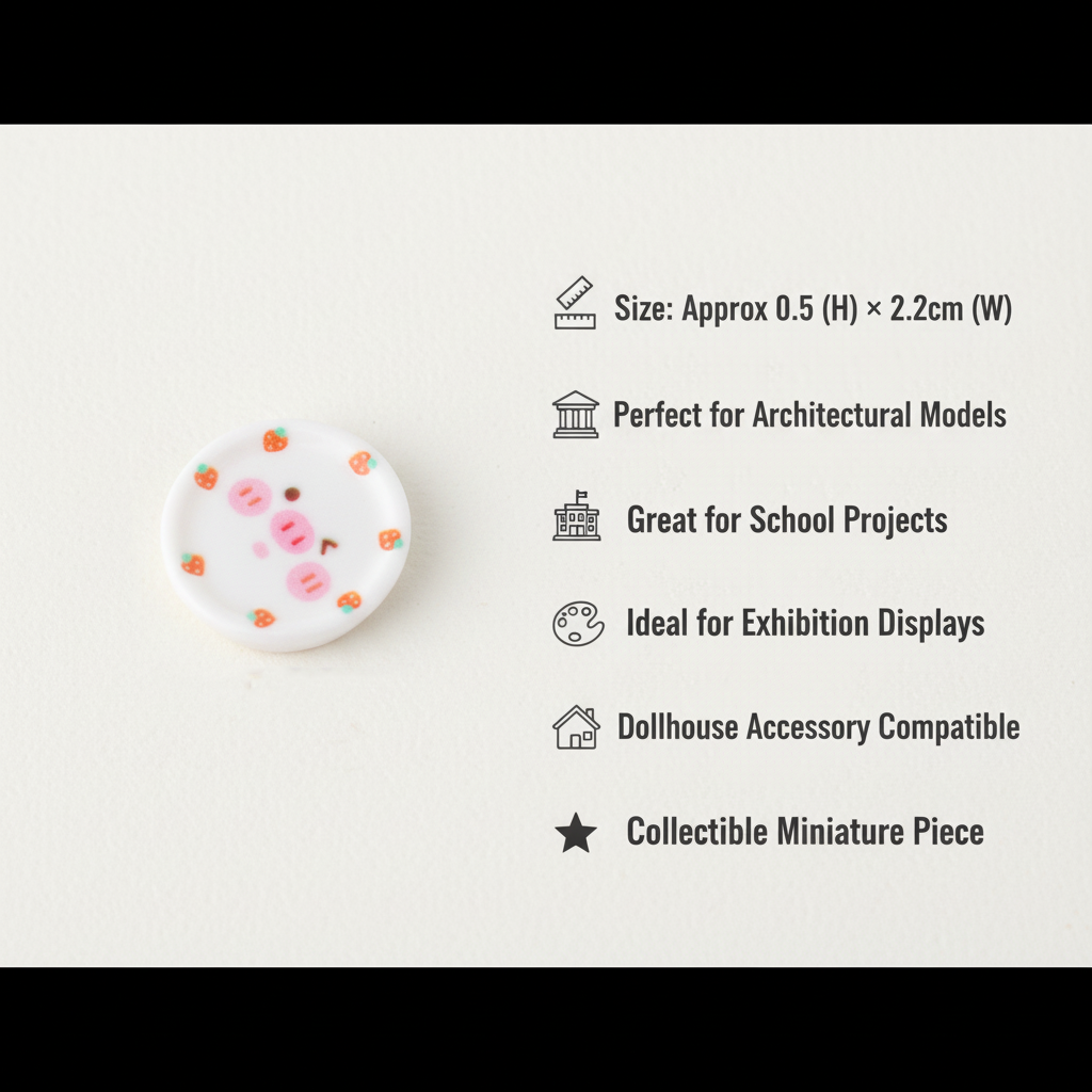 Resin Miniature Plate 1pc