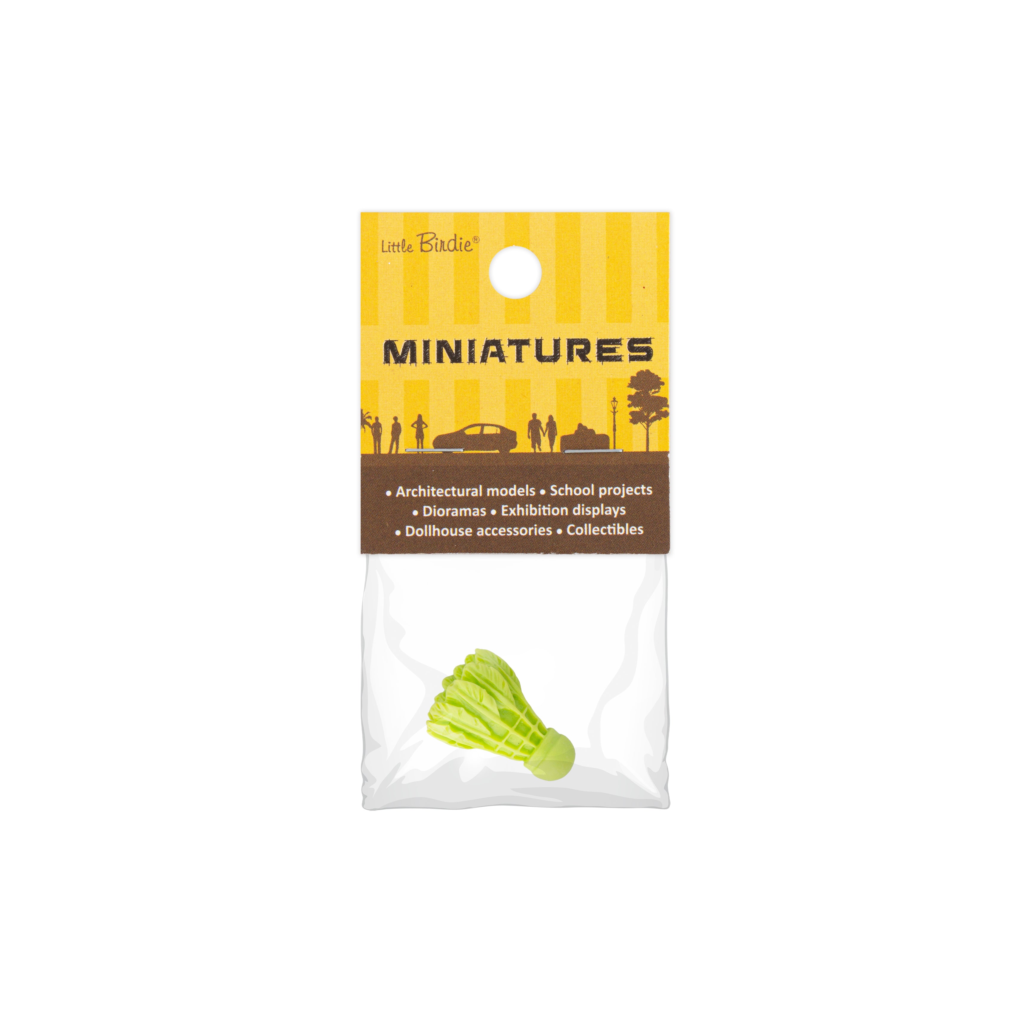 Resin Miniature Shuttlecock 1pc