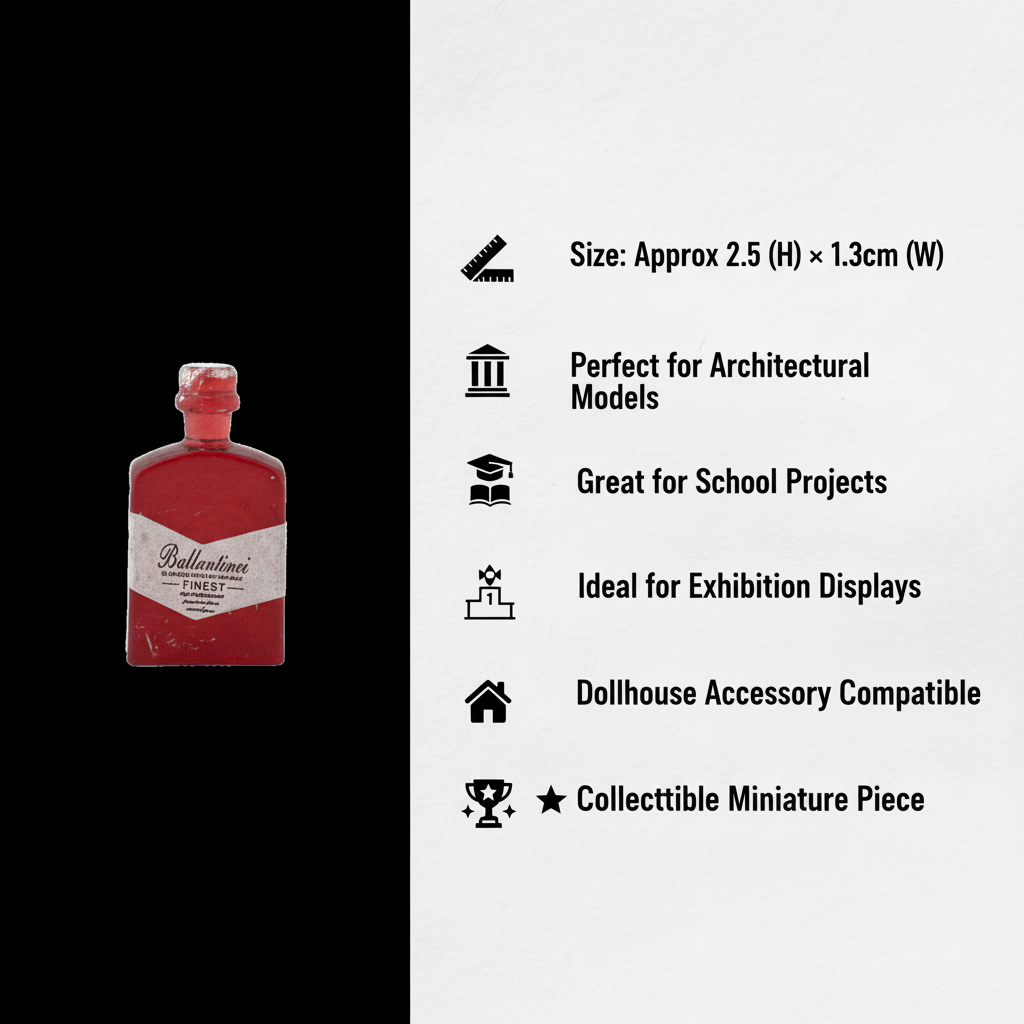 Resin Miniature XO Bottle 1pc