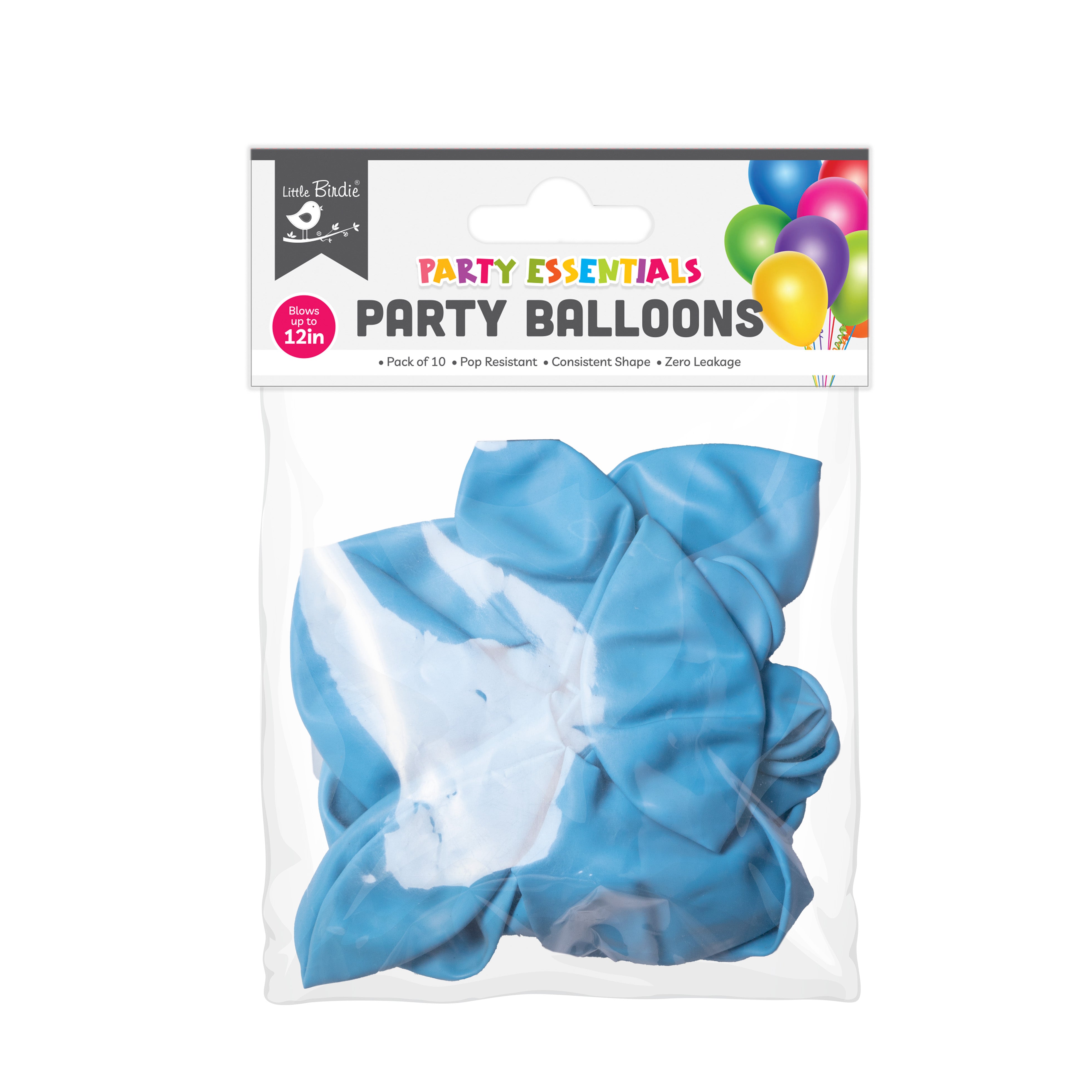 Party Balloons 12`` when inflated Blue 10Pcs