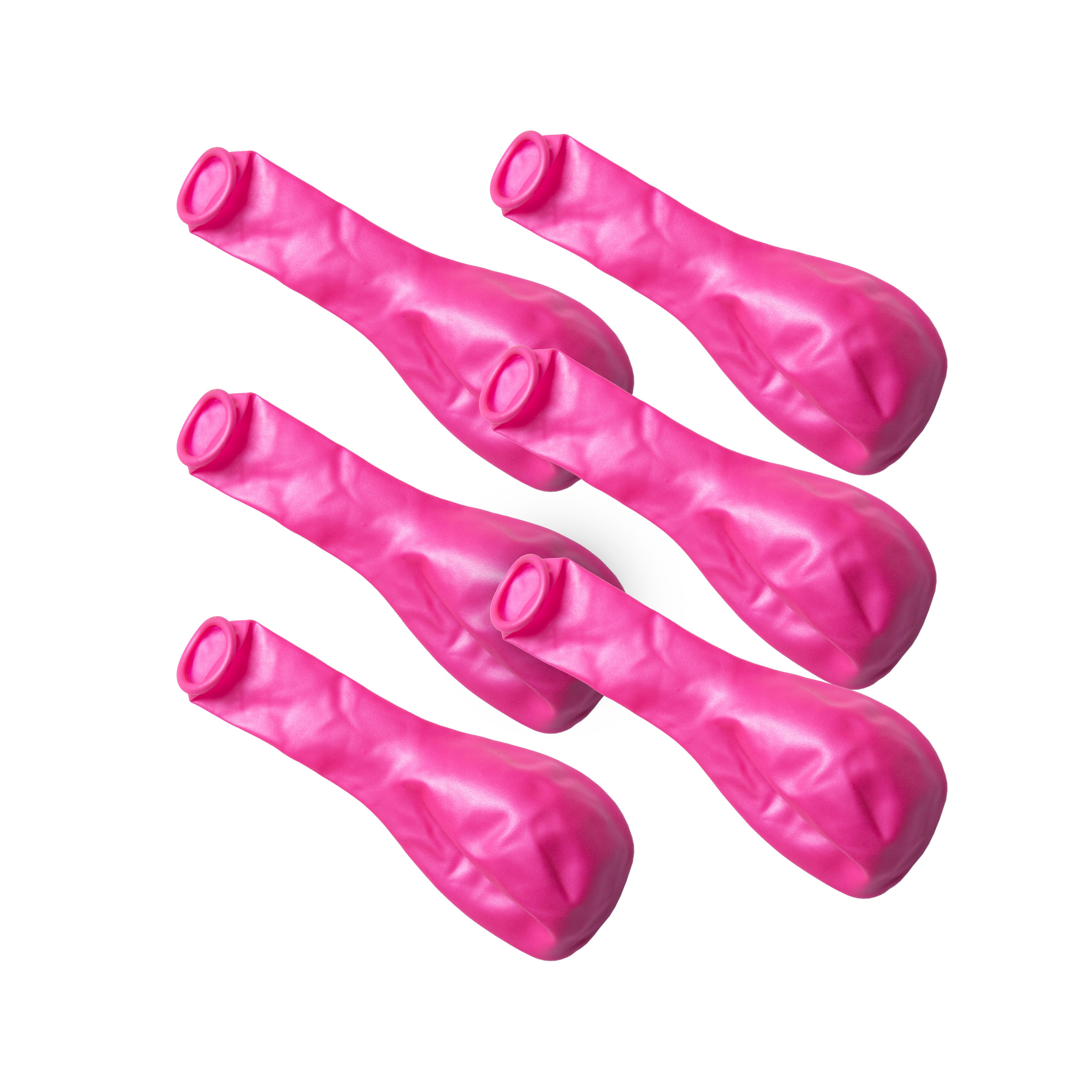 Metallic Balloons 12'' when inflated Pink 6Pcs