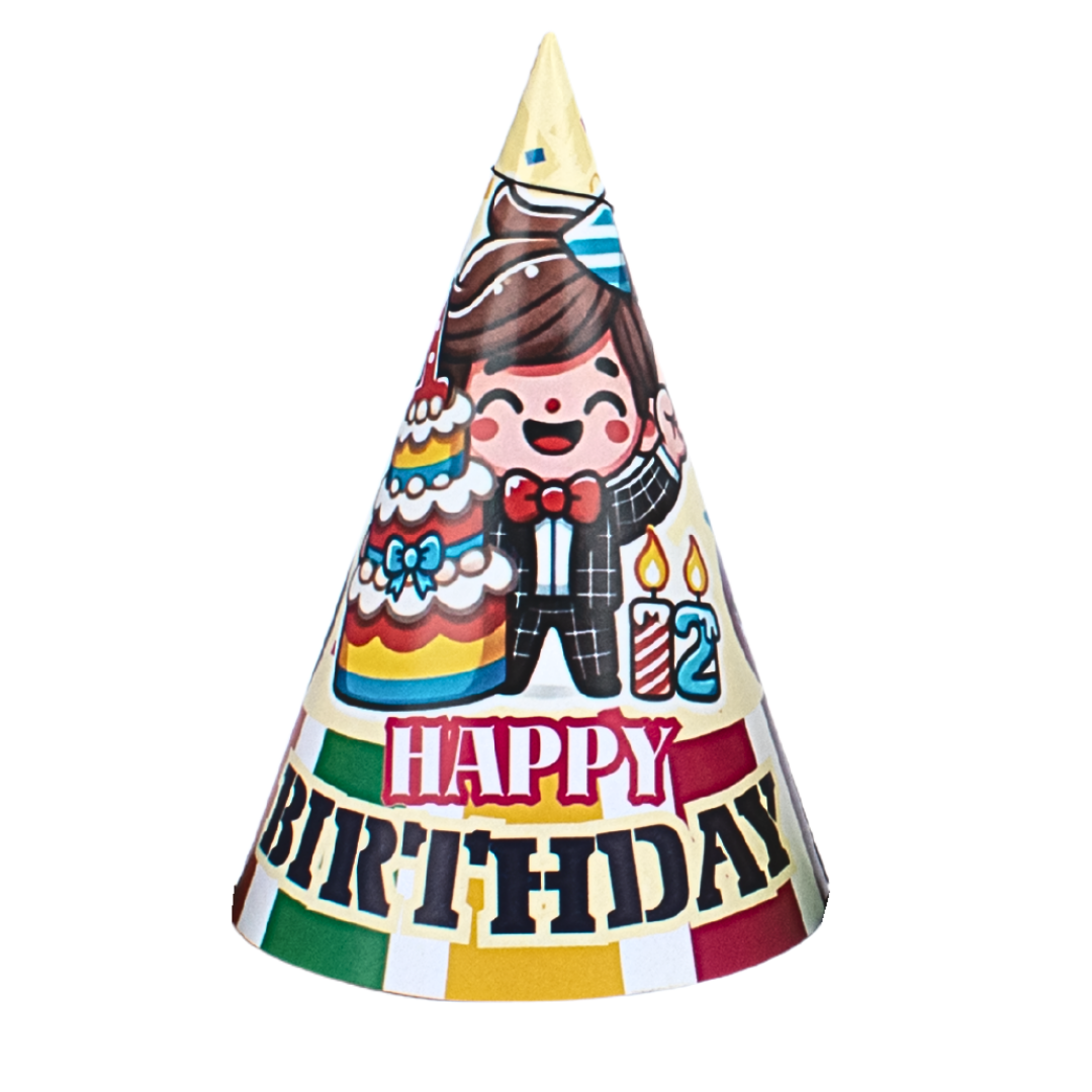 Party Paper Hats 11Inch 10 Pcs